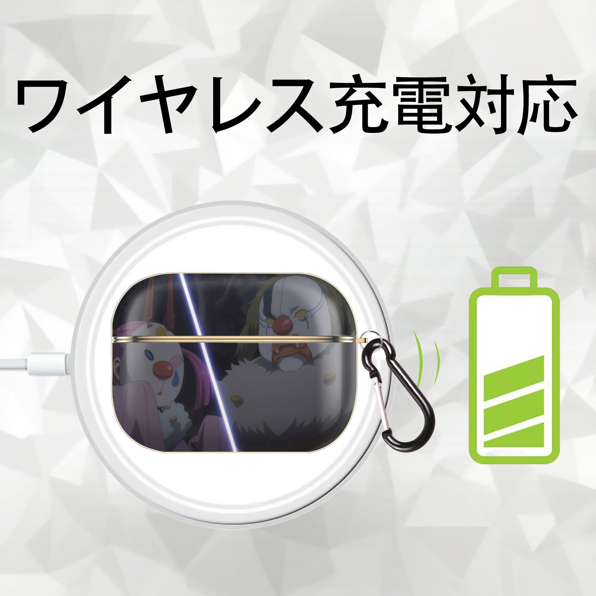 転スラ Regarding Reincarnated to Slime 【AirPods Pro用】ハードシェル保護ケース｜耐衝撃・防指紋・カラビナ付き商品仕様