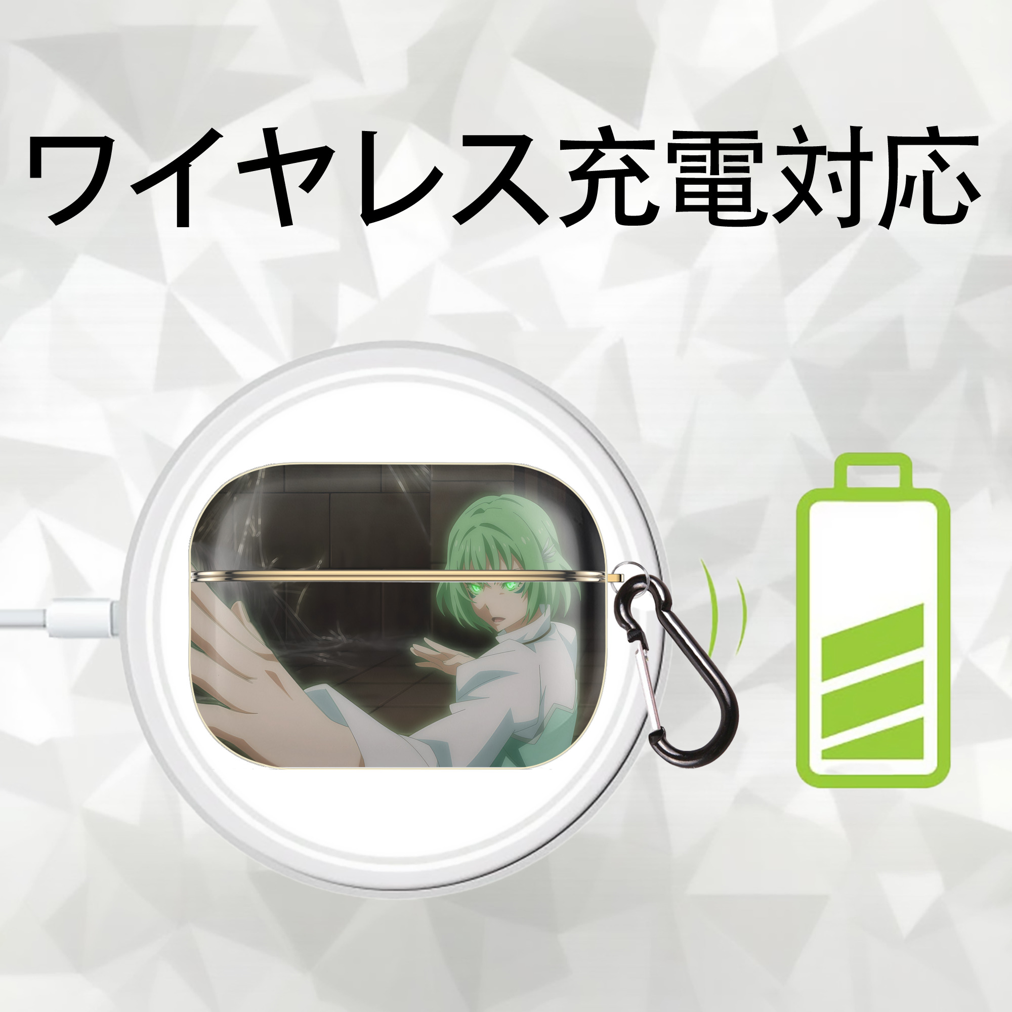 転スラ Regarding Reincarnated to Slime 【AirPods Pro用】ハードシェル保護ケース｜耐衝撃・防指紋・カラビナ付き商品仕様