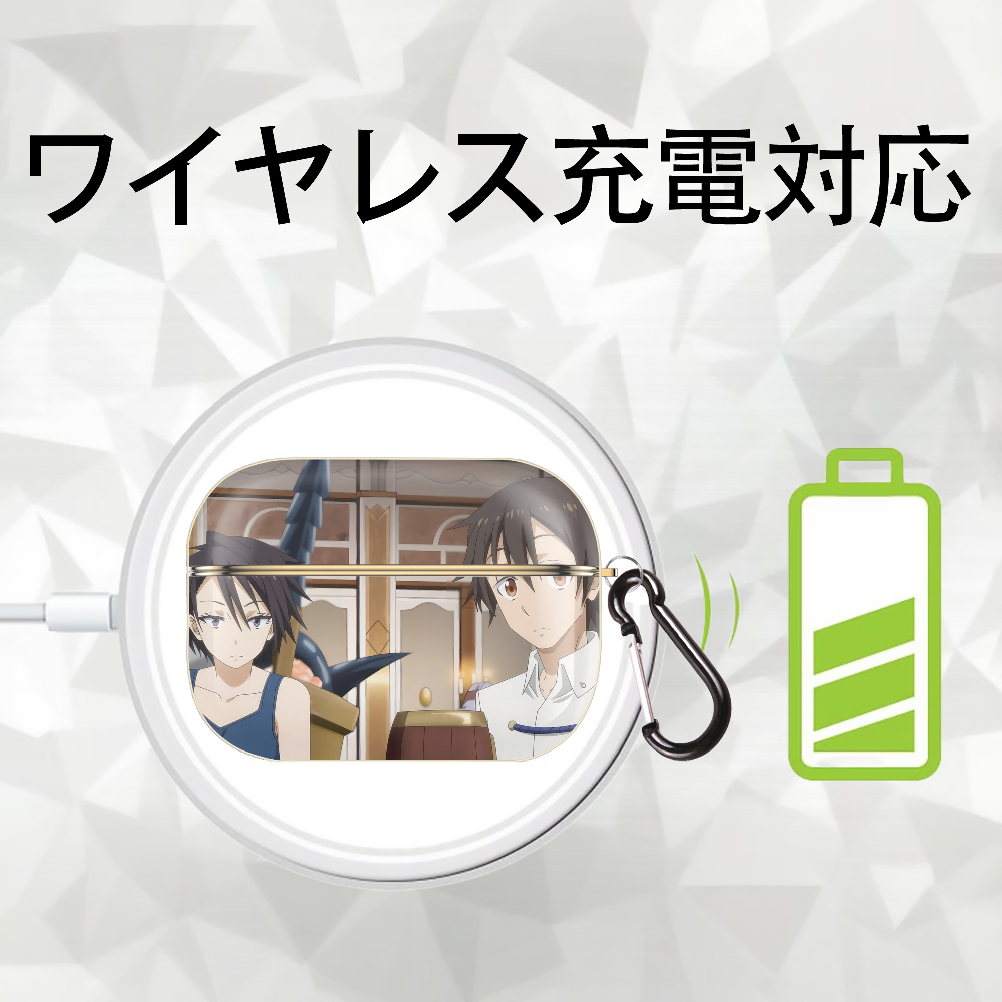転スラ Regarding Reincarnated to Slime 【AirPods Pro用】ハードシェル保護ケース｜耐衝撃・防指紋・カラビナ付き商品仕様