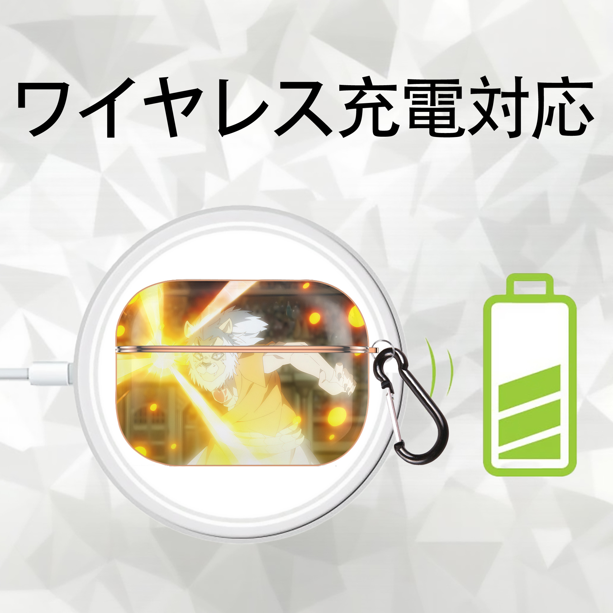 転スラ Regarding Reincarnated to Slime 【AirPods Pro用】ハードシェル保護ケース｜耐衝撃・防指紋・カラビナ付き商品仕様