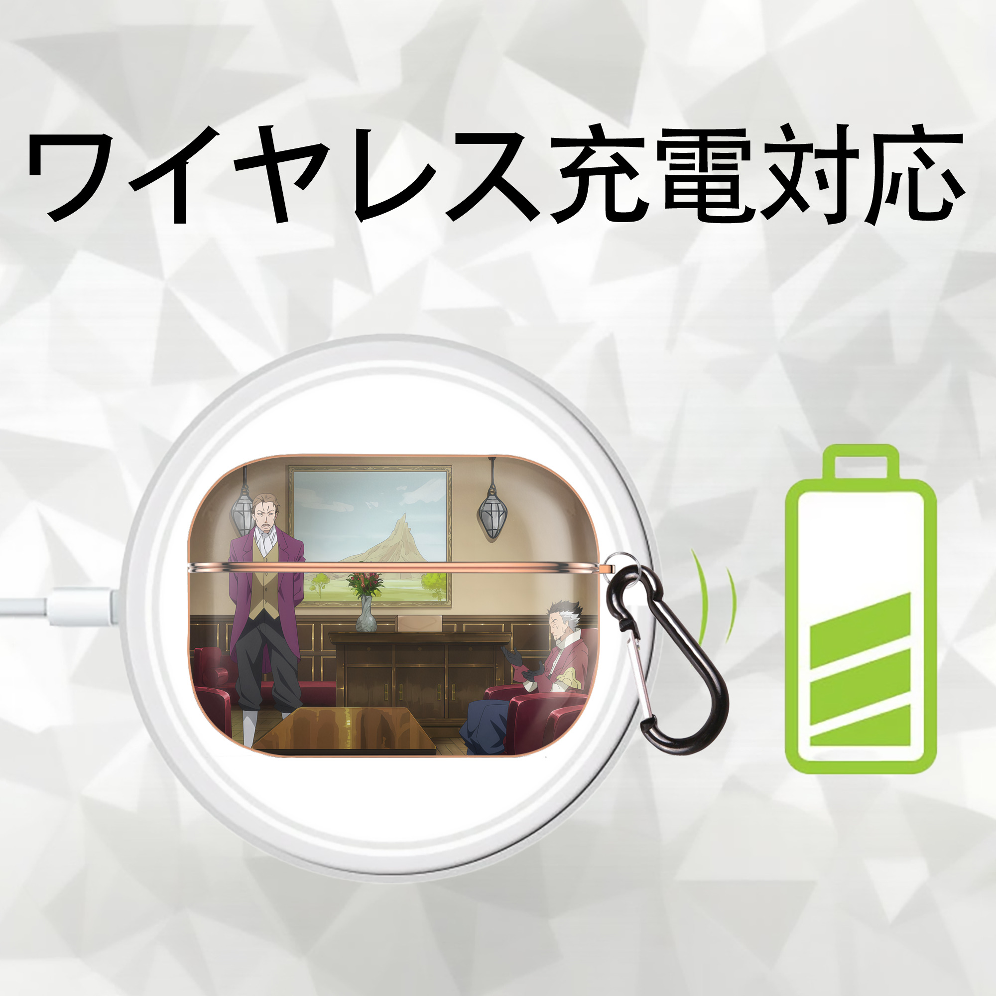 転スラ Regarding Reincarnated to Slime 【AirPods Pro用】ハードシェル保護ケース｜耐衝撃・防指紋・カラビナ付き商品仕様
