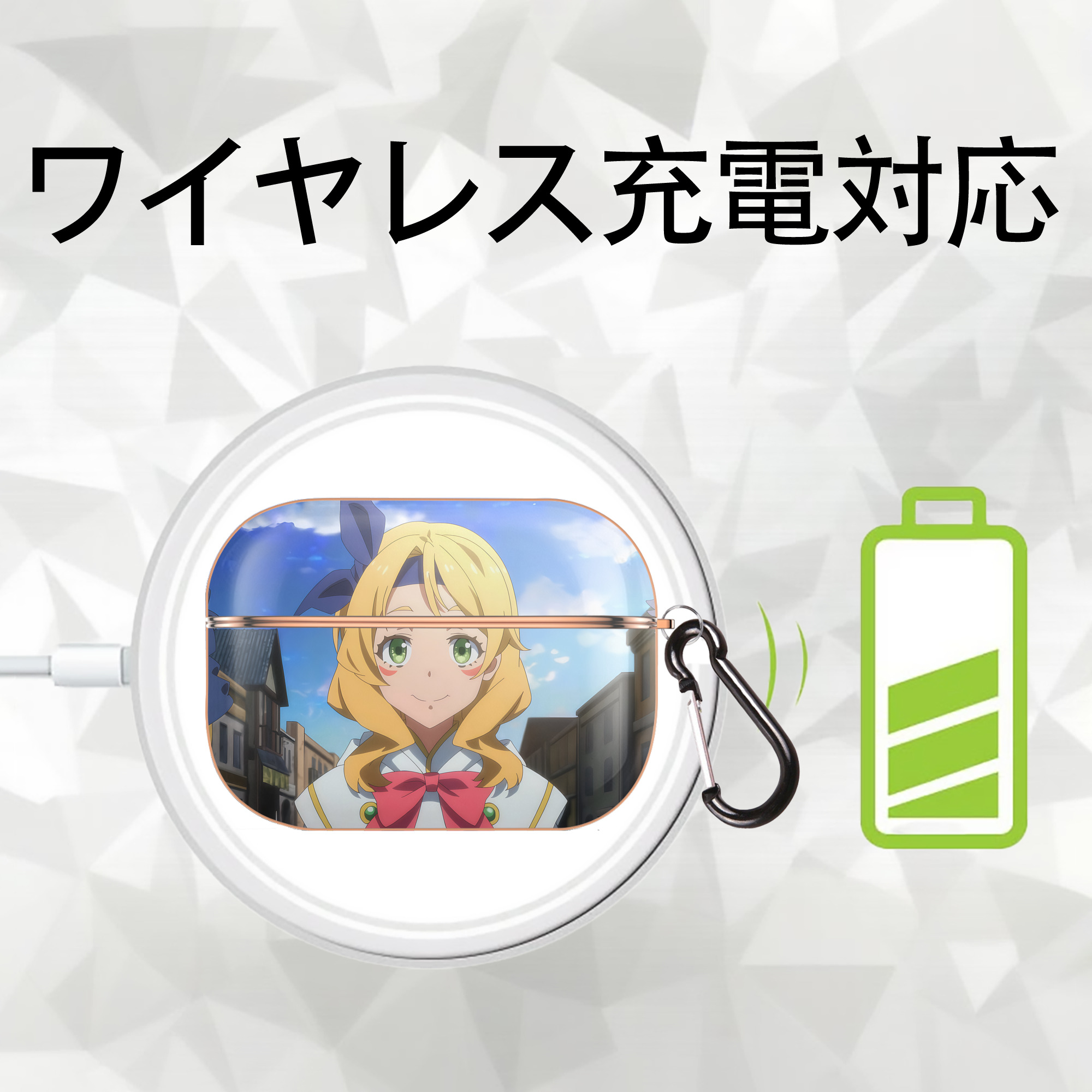 転スラ Regarding Reincarnated to Slime 【AirPods Pro用】ハードシェル保護ケース｜耐衝撃・防指紋・カラビナ付き商品仕様