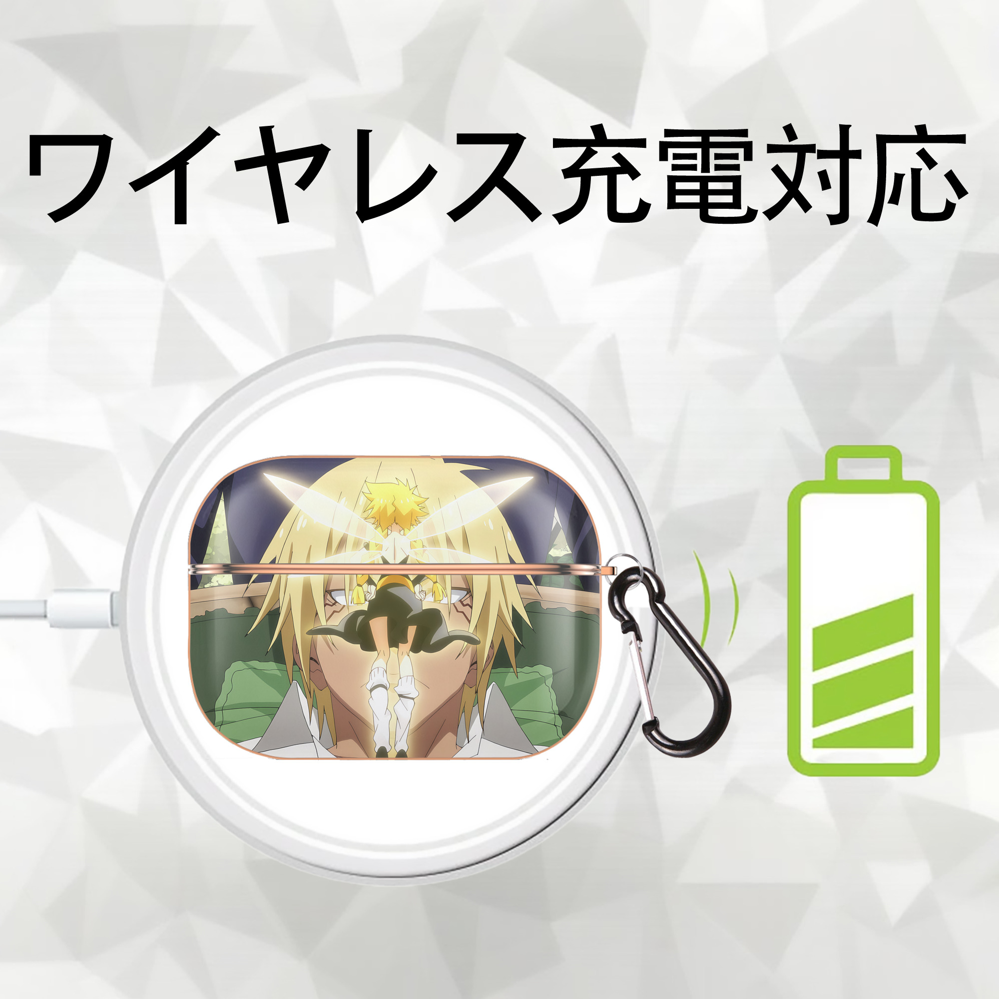 転スラ Regarding Reincarnated to Slime 【AirPods Pro用】ハードシェル保護ケース｜耐衝撃・防指紋・カラビナ付き商品仕様