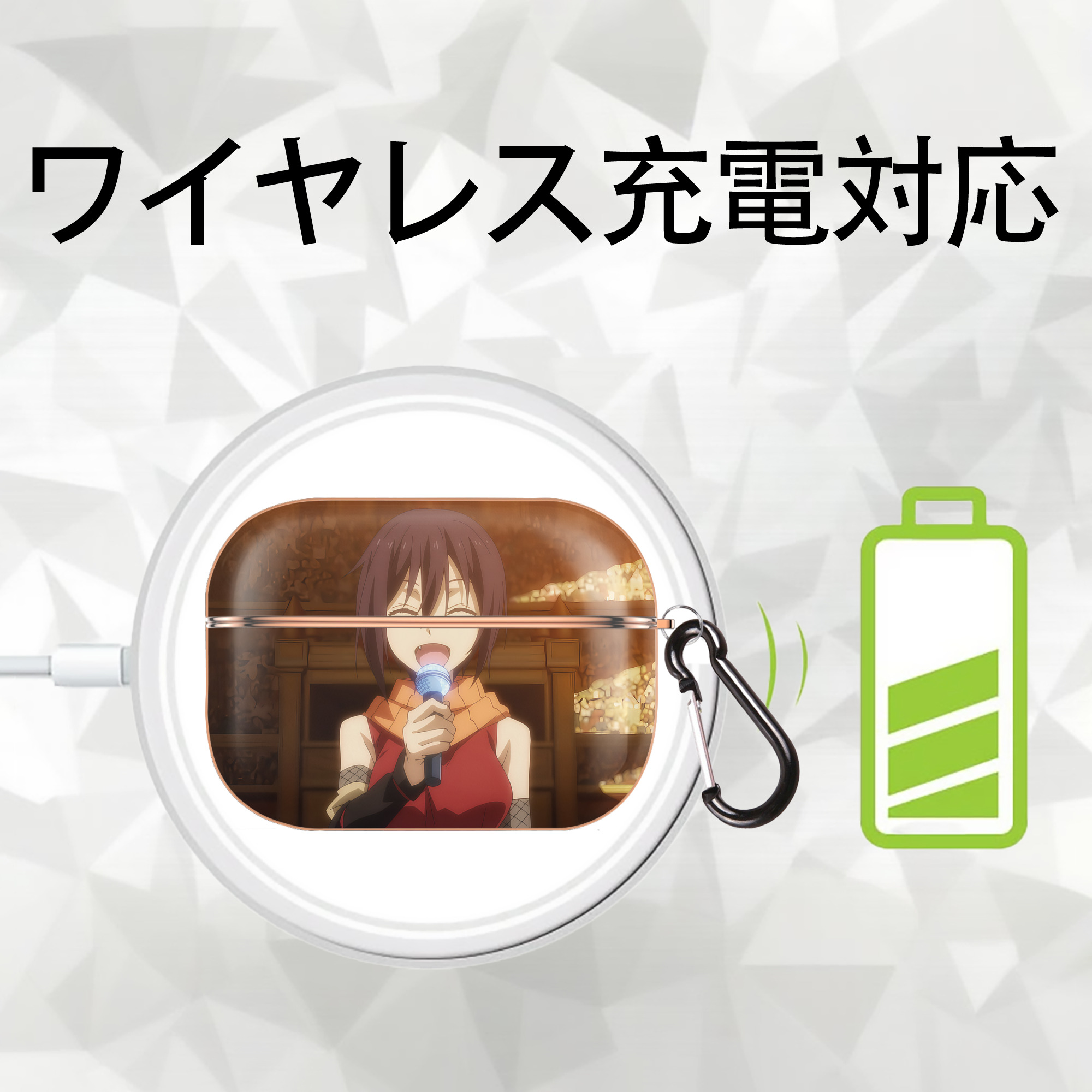 転スラ Regarding Reincarnated to Slime 【AirPods Pro用】ハードシェル保護ケース｜耐衝撃・防指紋・カラビナ付き商品仕様
