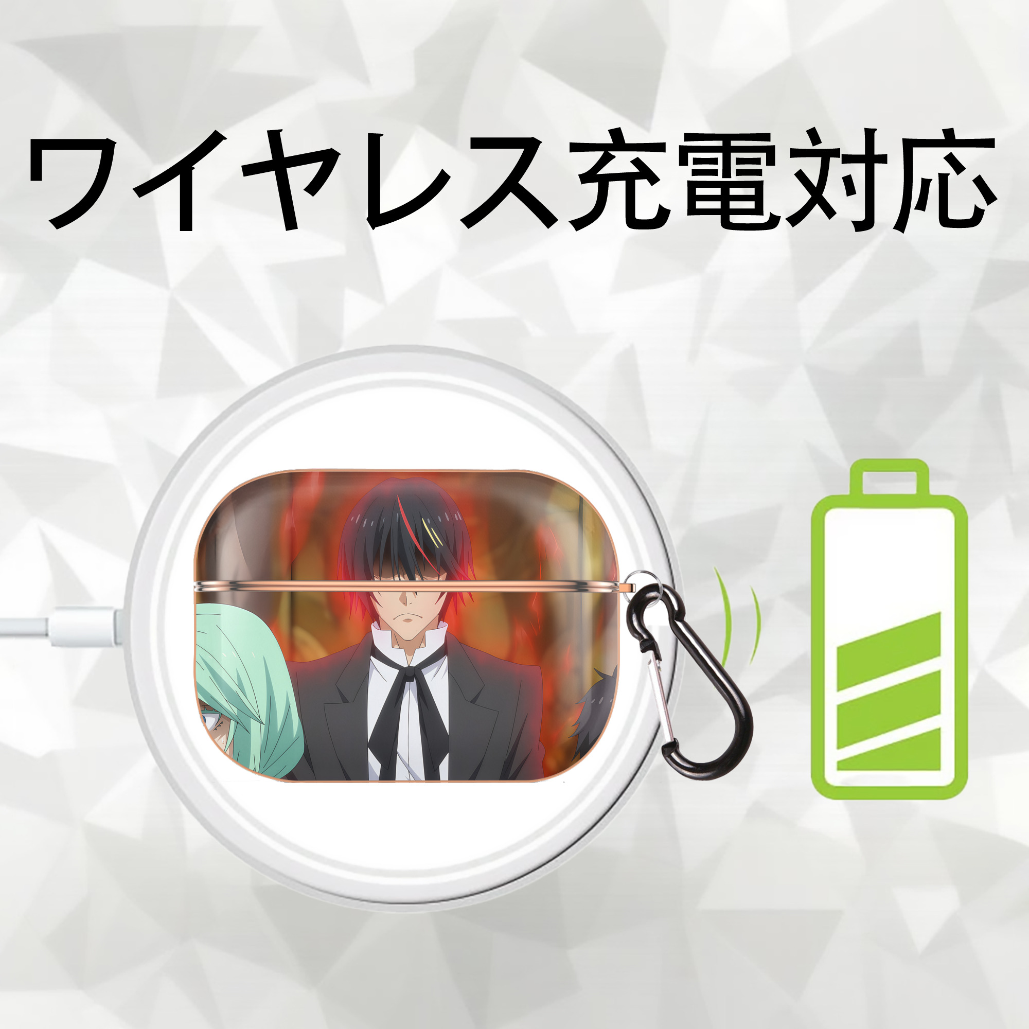 転スラ Regarding Reincarnated to Slime 【AirPods Pro用】ハードシェル保護ケース｜耐衝撃・防指紋・カラビナ付き商品仕様