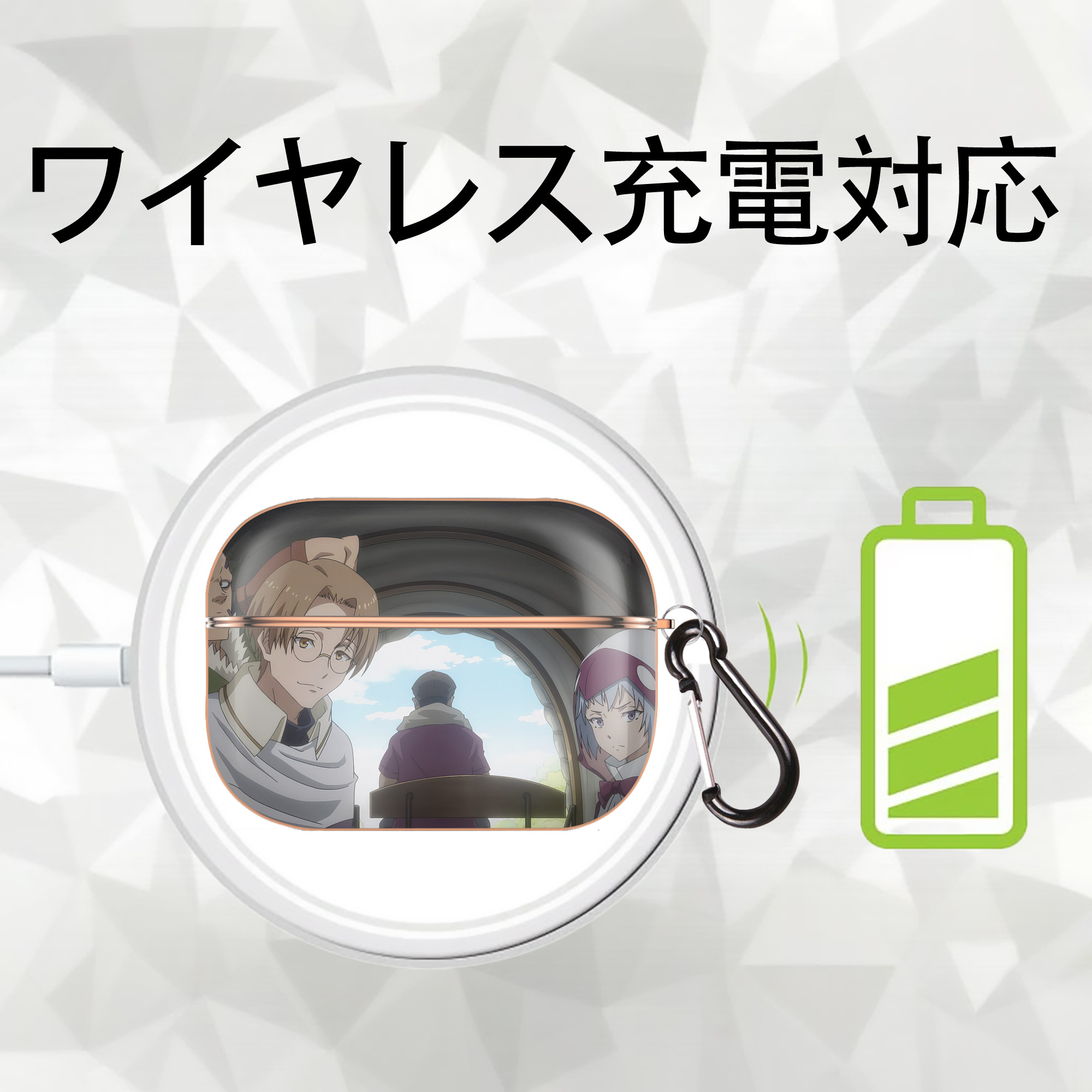 転スラ Regarding Reincarnated to Slime 【AirPods Pro用】ハードシェル保護ケース｜耐衝撃・防指紋・カラビナ付き商品仕様