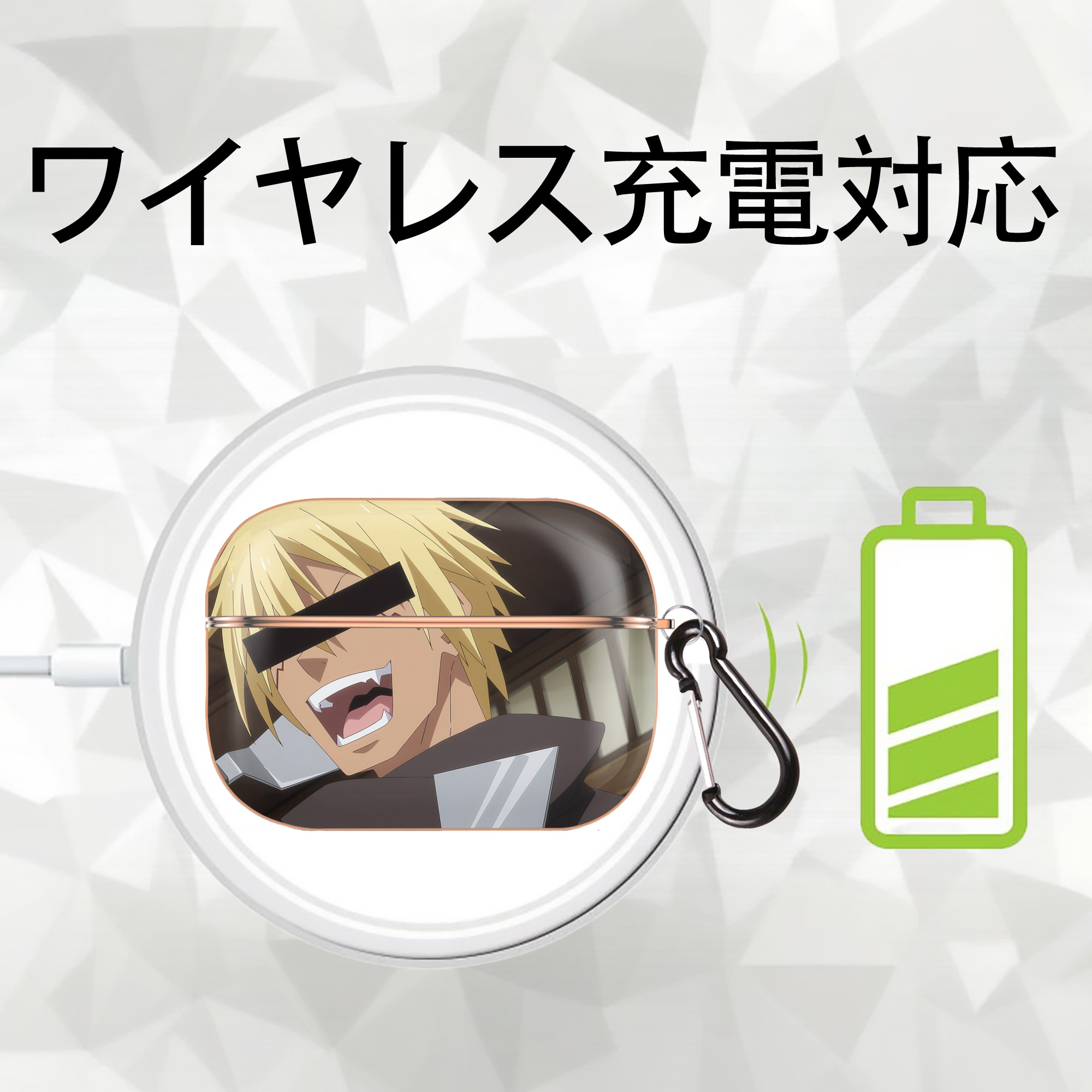 転スラ Regarding Reincarnated to Slime 【AirPods Pro用】ハードシェル保護ケース｜耐衝撃・防指紋・カラビナ付き商品仕様