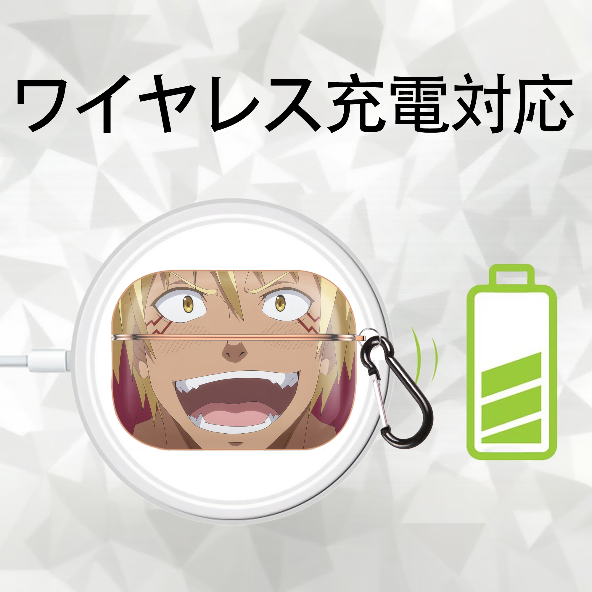 転スラ Regarding Reincarnated to Slime 【AirPods Pro用】ハードシェル保護ケース｜耐衝撃・防指紋・カラビナ付き商品仕様