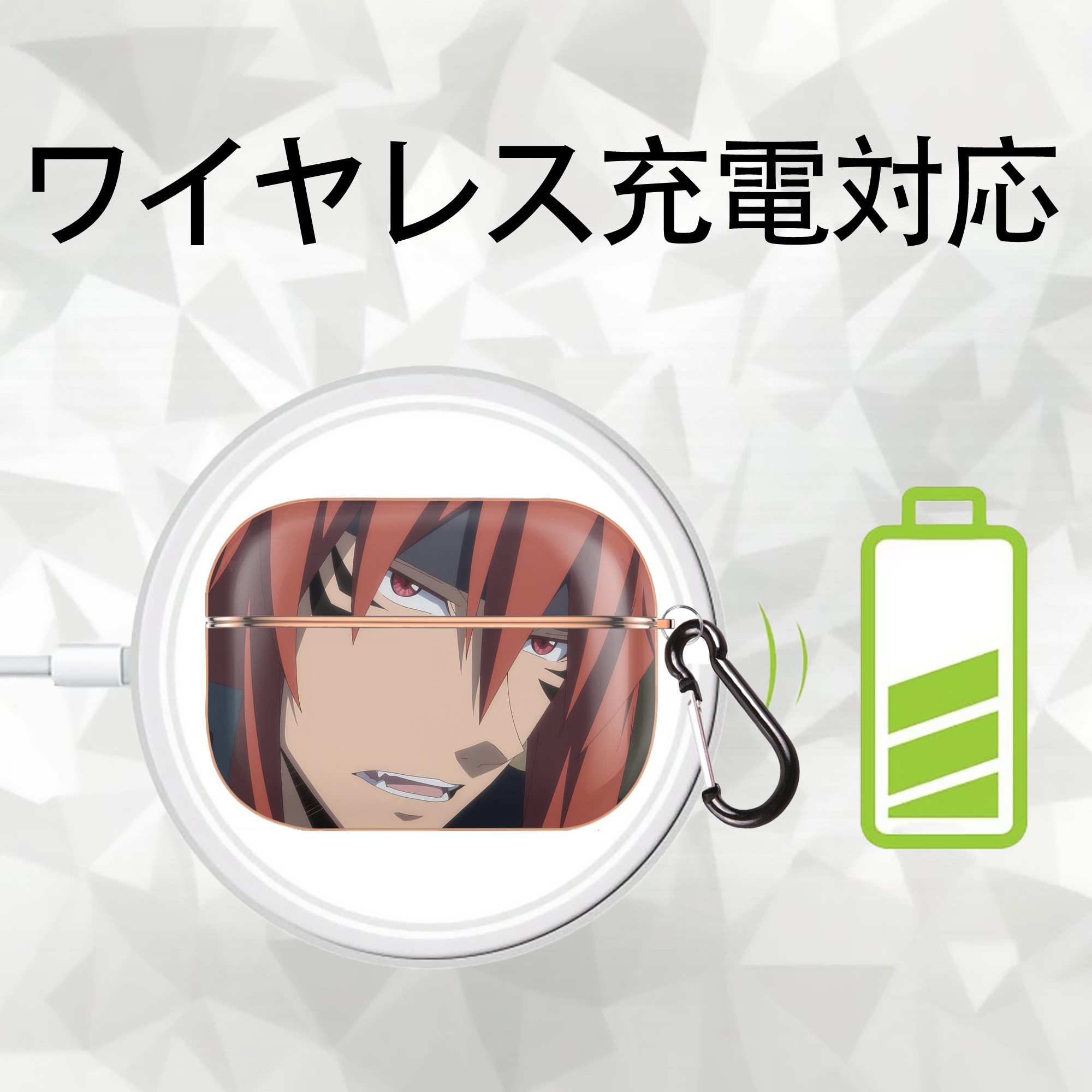 転スラ Regarding Reincarnated to Slime 【AirPods Pro用】ハードシェル保護ケース｜耐衝撃・防指紋・カラビナ付き商品仕様