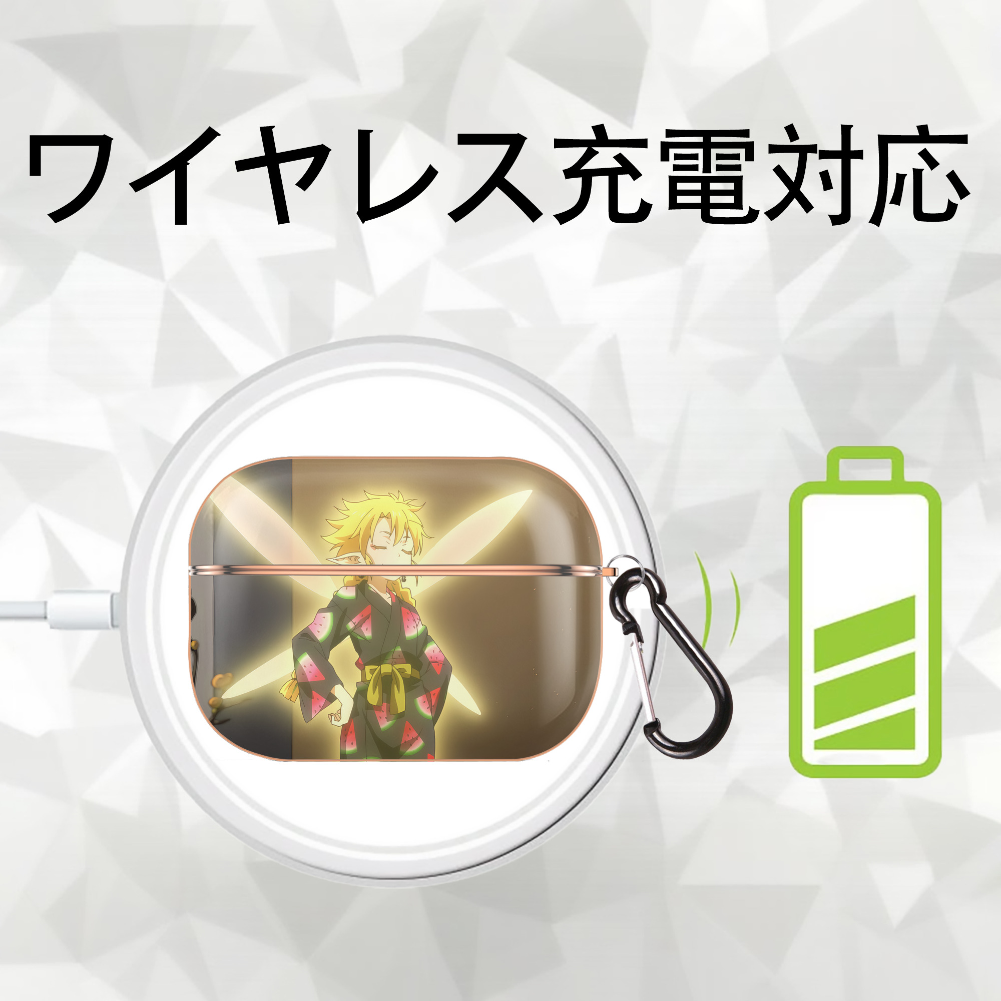 転スラ Regarding Reincarnated to Slime 【AirPods Pro用】ハードシェル保護ケース｜耐衝撃・防指紋・カラビナ付き商品仕様