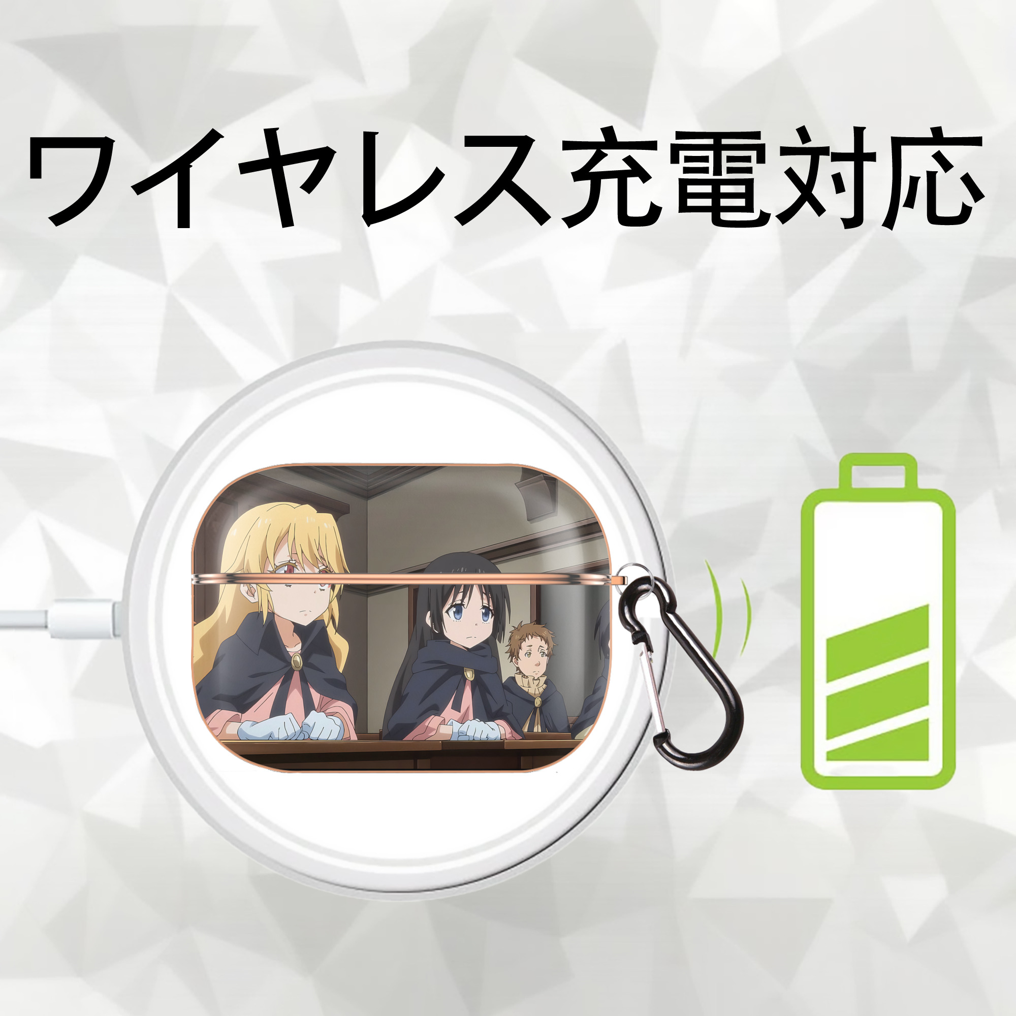 転スラ Regarding Reincarnated to Slime 【AirPods Pro用】ハードシェル保護ケース｜耐衝撃・防指紋・カラビナ付き商品仕様