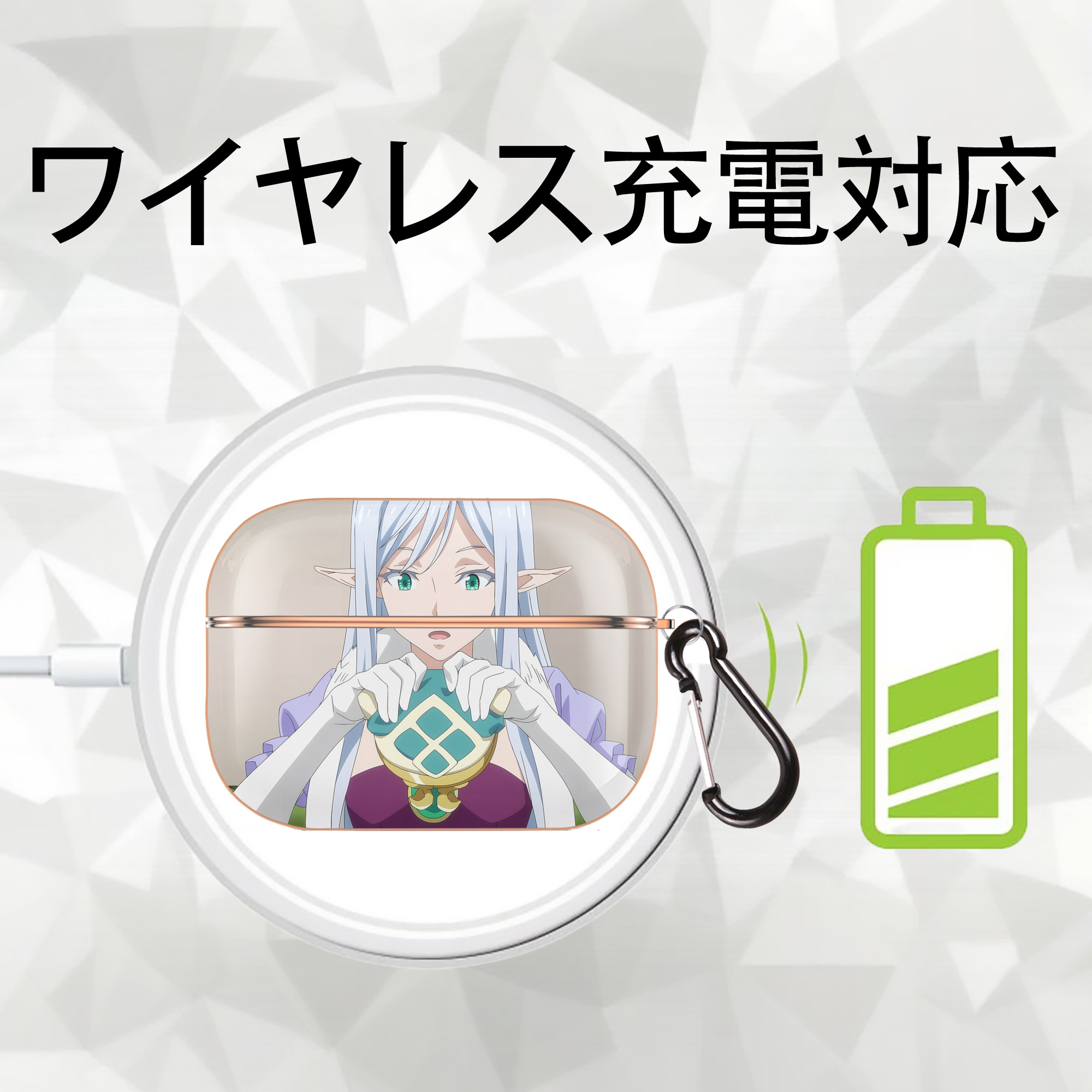 転スラ Regarding Reincarnated to Slime 【AirPods Pro用】ハードシェル保護ケース｜耐衝撃・防指紋・カラビナ付き商品仕様