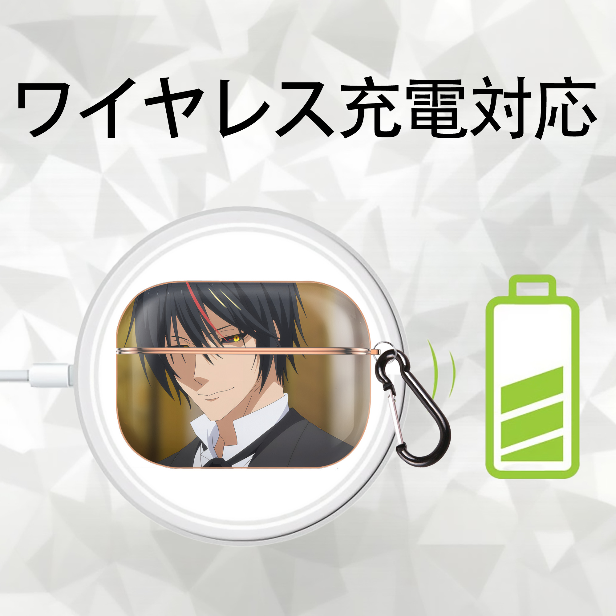 転スラ Regarding Reincarnated to Slime 【AirPods Pro用】ハードシェル保護ケース｜耐衝撃・防指紋・カラビナ付き商品仕様