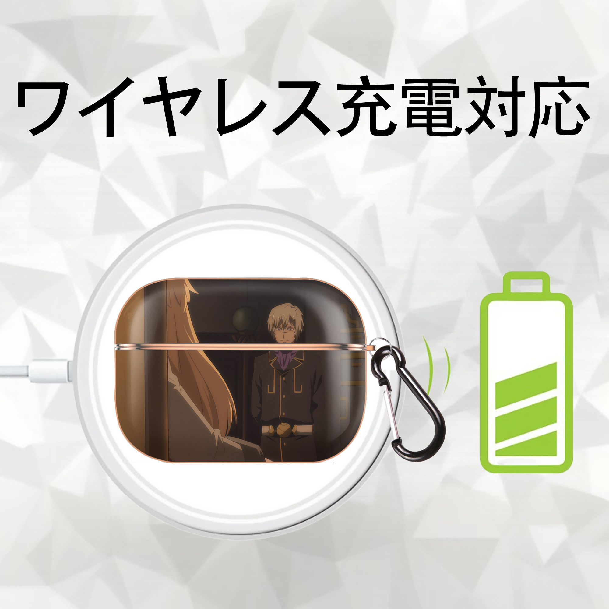 転スラ Regarding Reincarnated to Slime 【AirPods Pro用】ハードシェル保護ケース｜耐衝撃・防指紋・カラビナ付き商品仕様