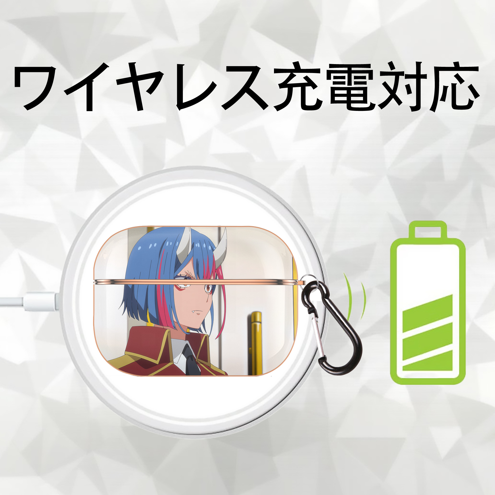 転スラ Regarding Reincarnated to Slime 【AirPods Pro用】ハードシェル保護ケース｜耐衝撃・防指紋・カラビナ付き商品仕様