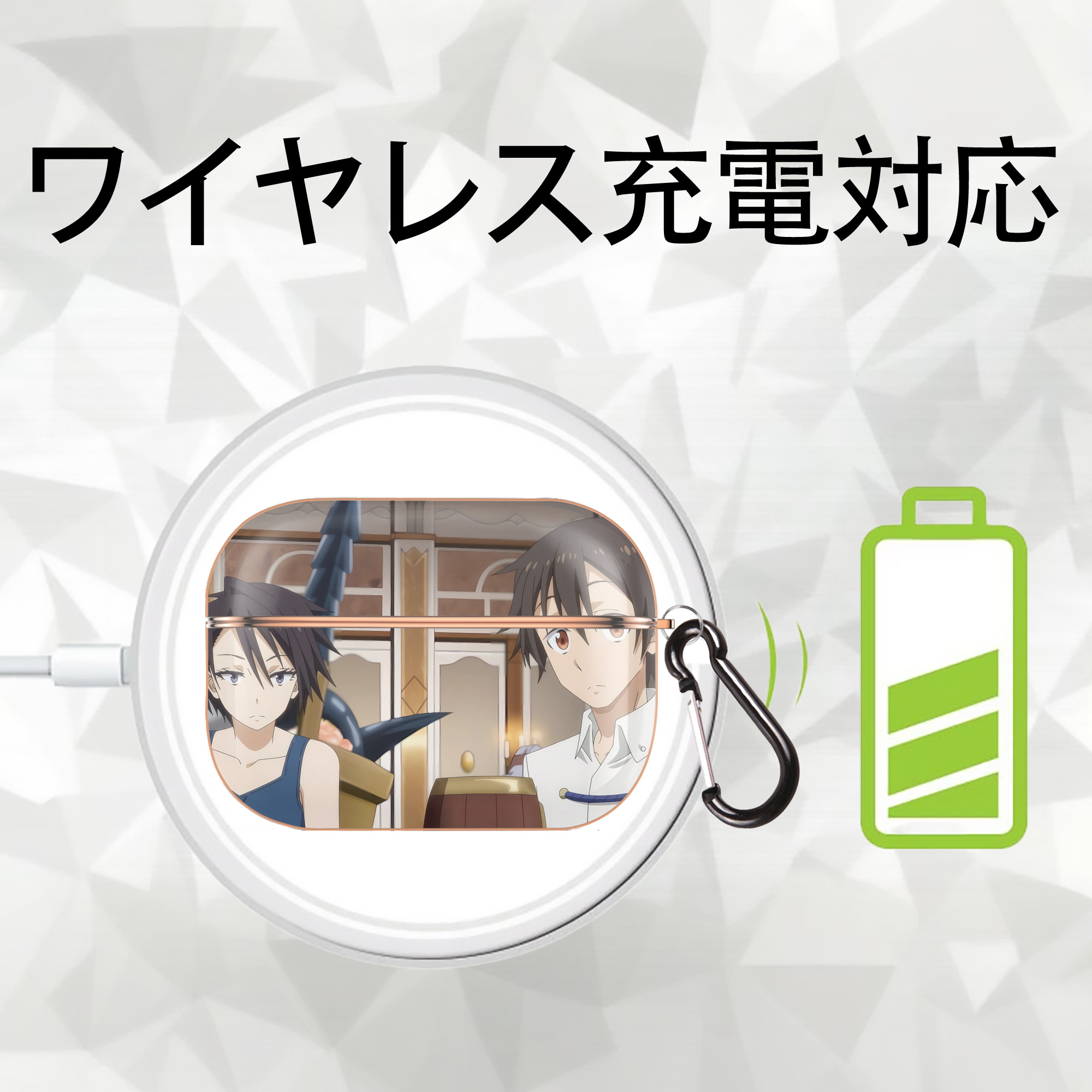 転スラ Regarding Reincarnated to Slime 【AirPods Pro用】ハードシェル保護ケース｜耐衝撃・防指紋・カラビナ付き商品仕様