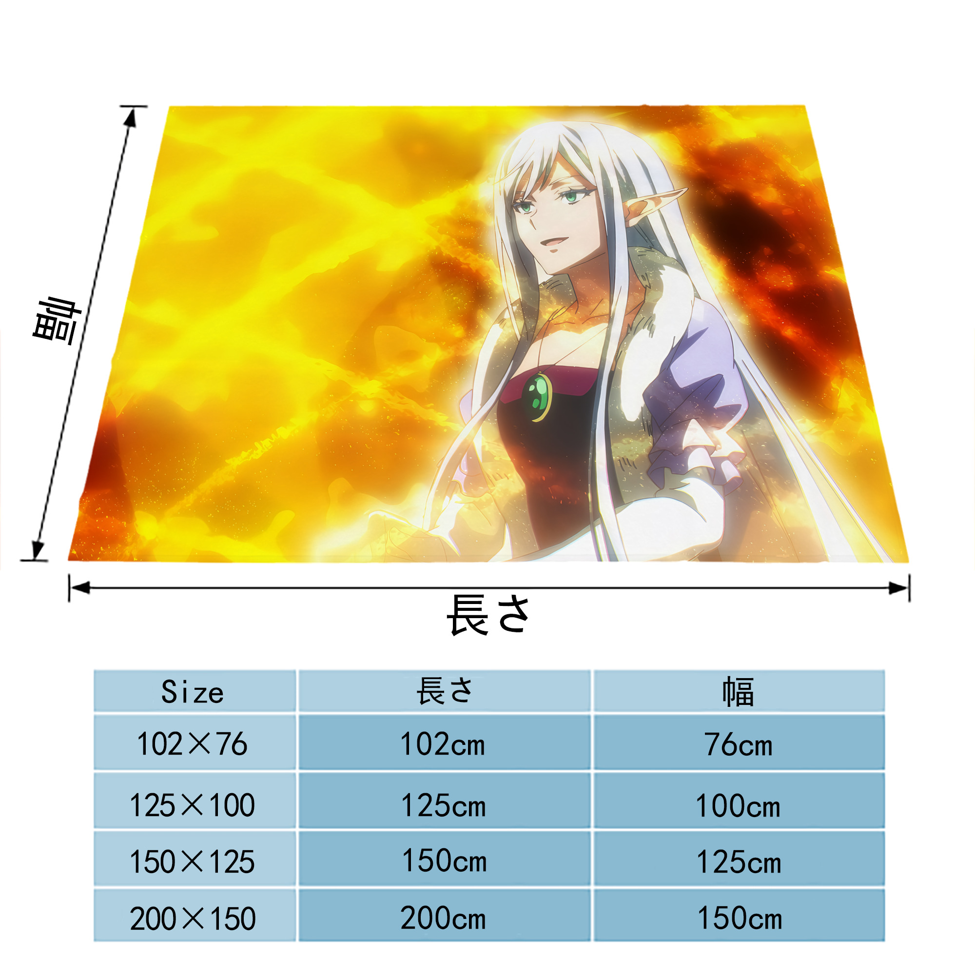 転スラ Regarding Reincarnated to Slime フランネルブランケット・多サイズ対応（横型）