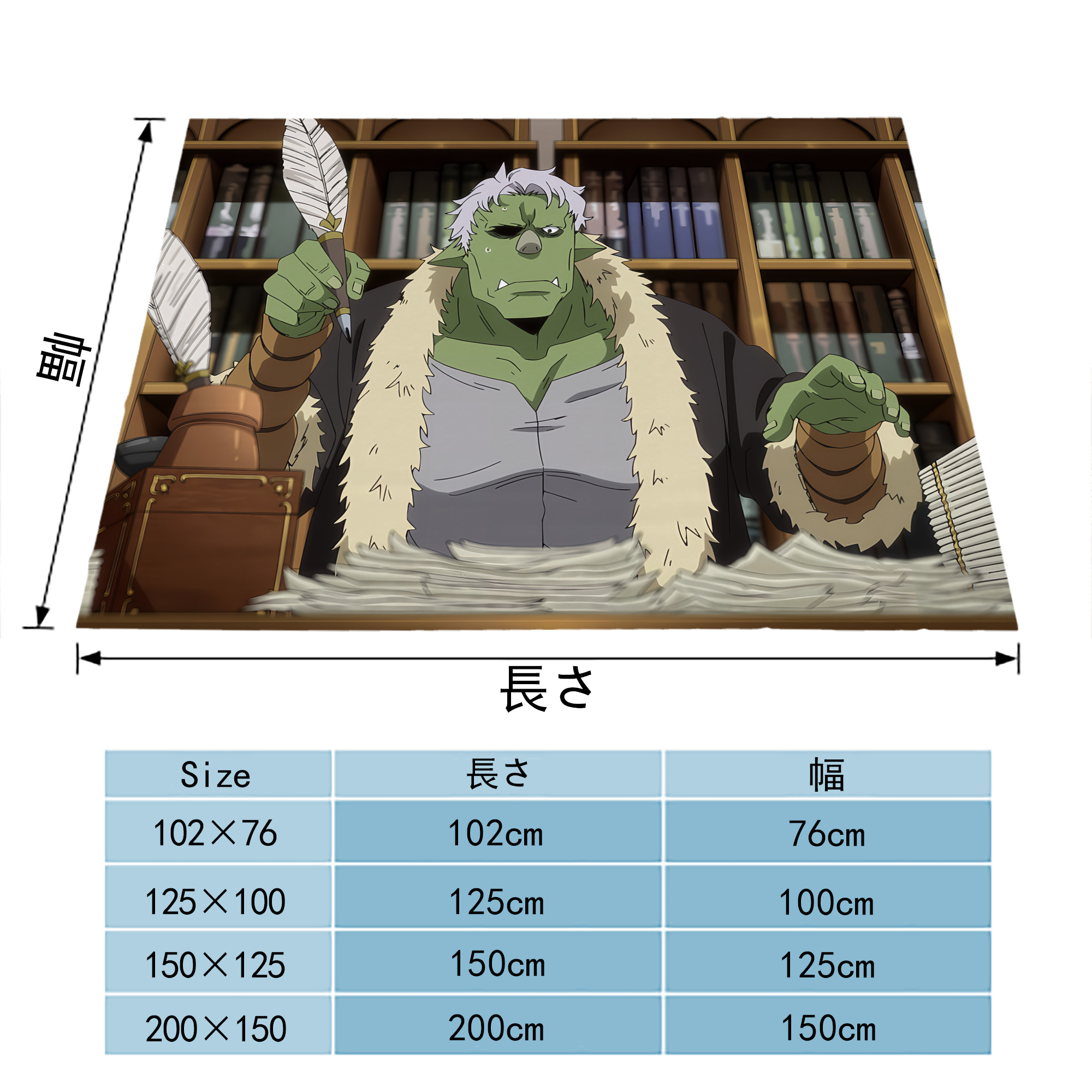 転スラ Regarding Reincarnated to Slime フランネルブランケット・多サイズ対応（横型）