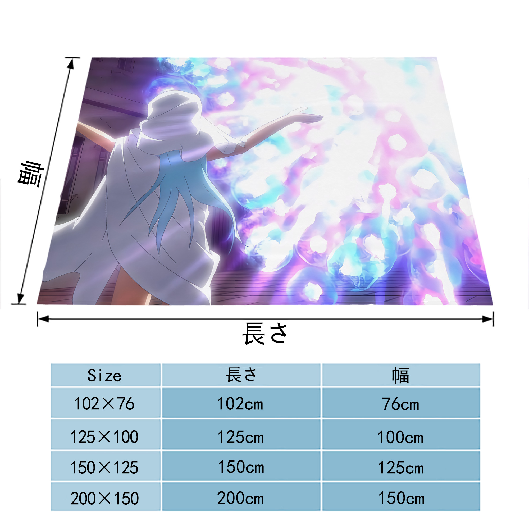 転スラ Regarding Reincarnated to Slime フランネルブランケット・多サイズ対応（横型）