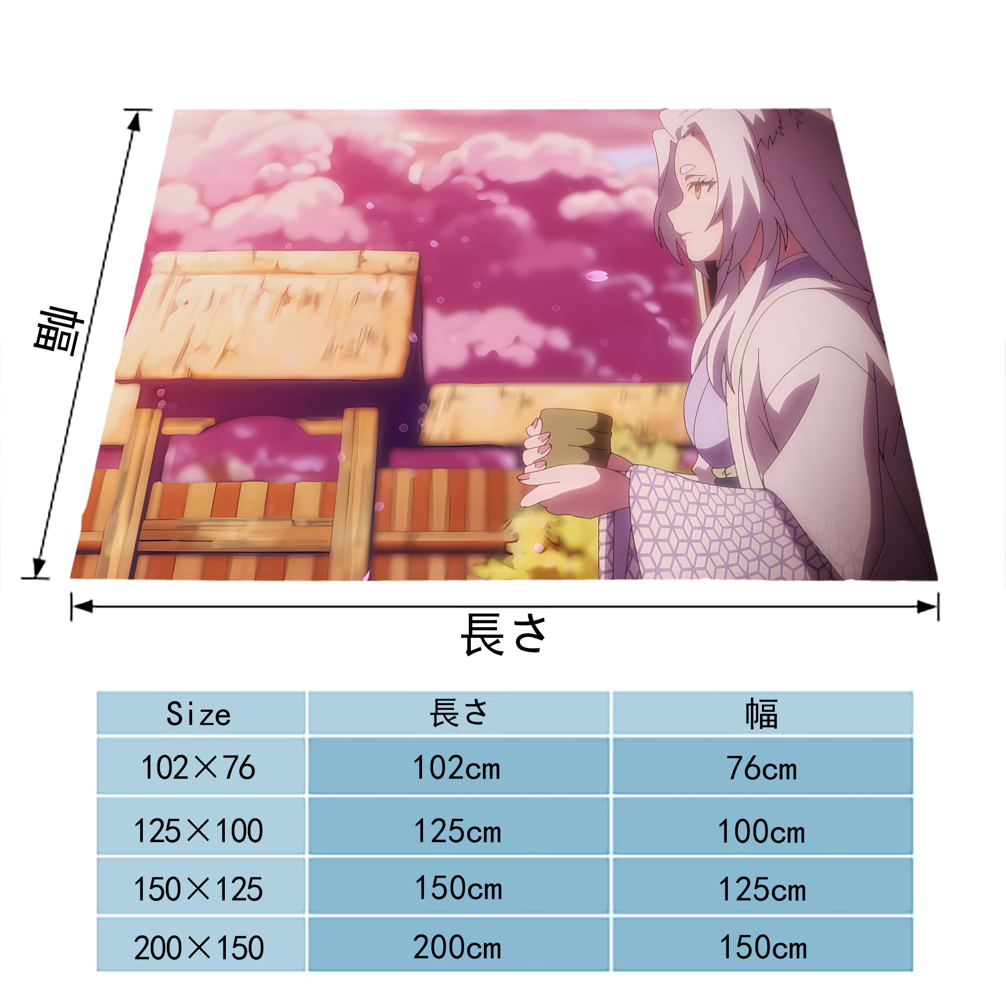 転スラ Regarding Reincarnated to Slime フランネルブランケット・多サイズ対応（横型）