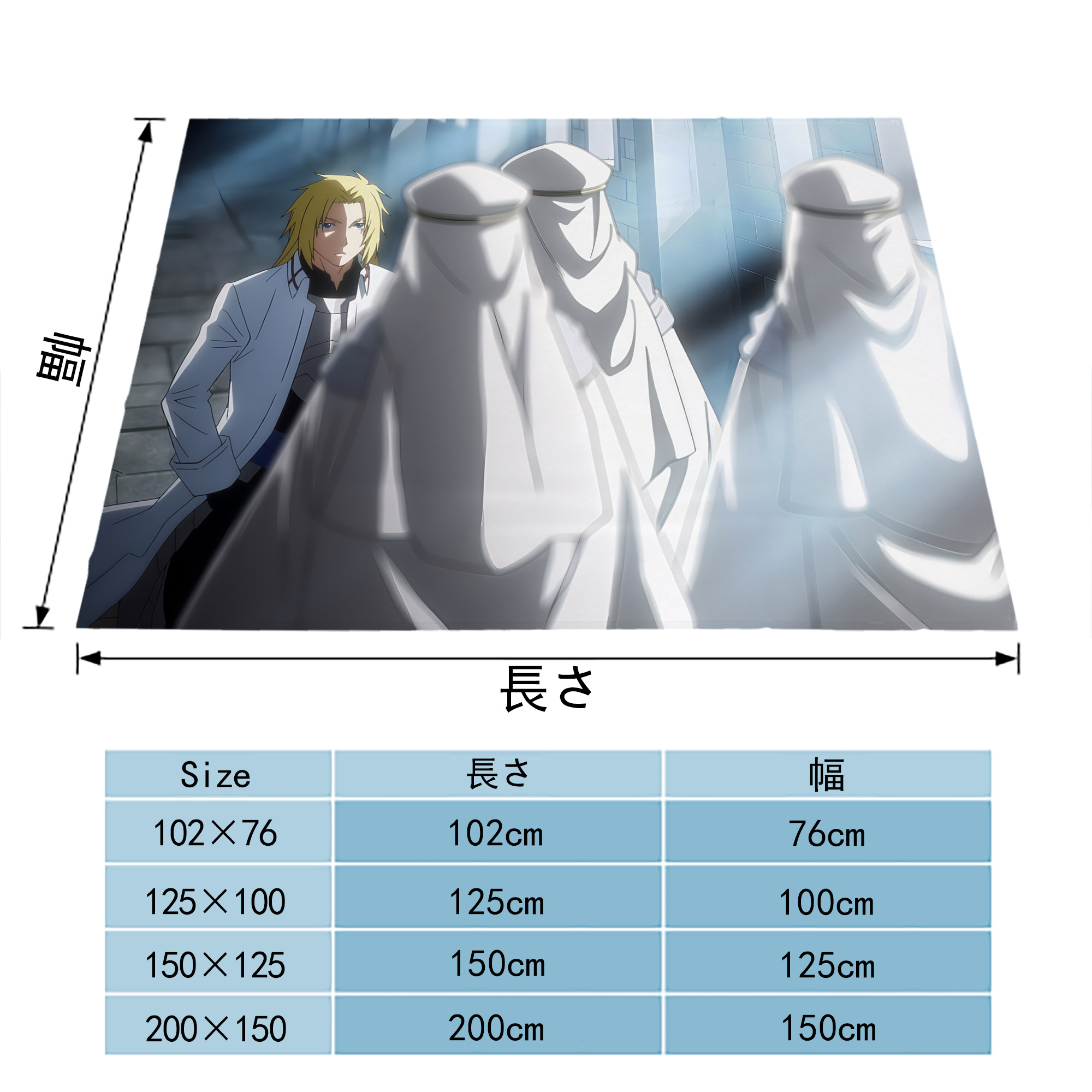 転スラ Regarding Reincarnated to Slime フランネルブランケット・多サイズ対応（横型）