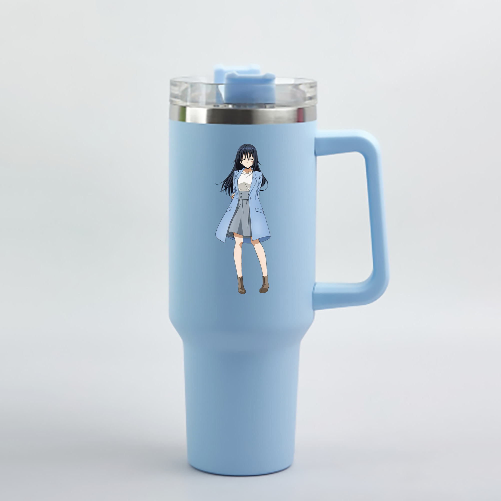 （画像用） 転スラ Regarding Reincarnated to Slime 1200mL車用タンブラー - クリスタルステッカー（プラスチックストロー付き）