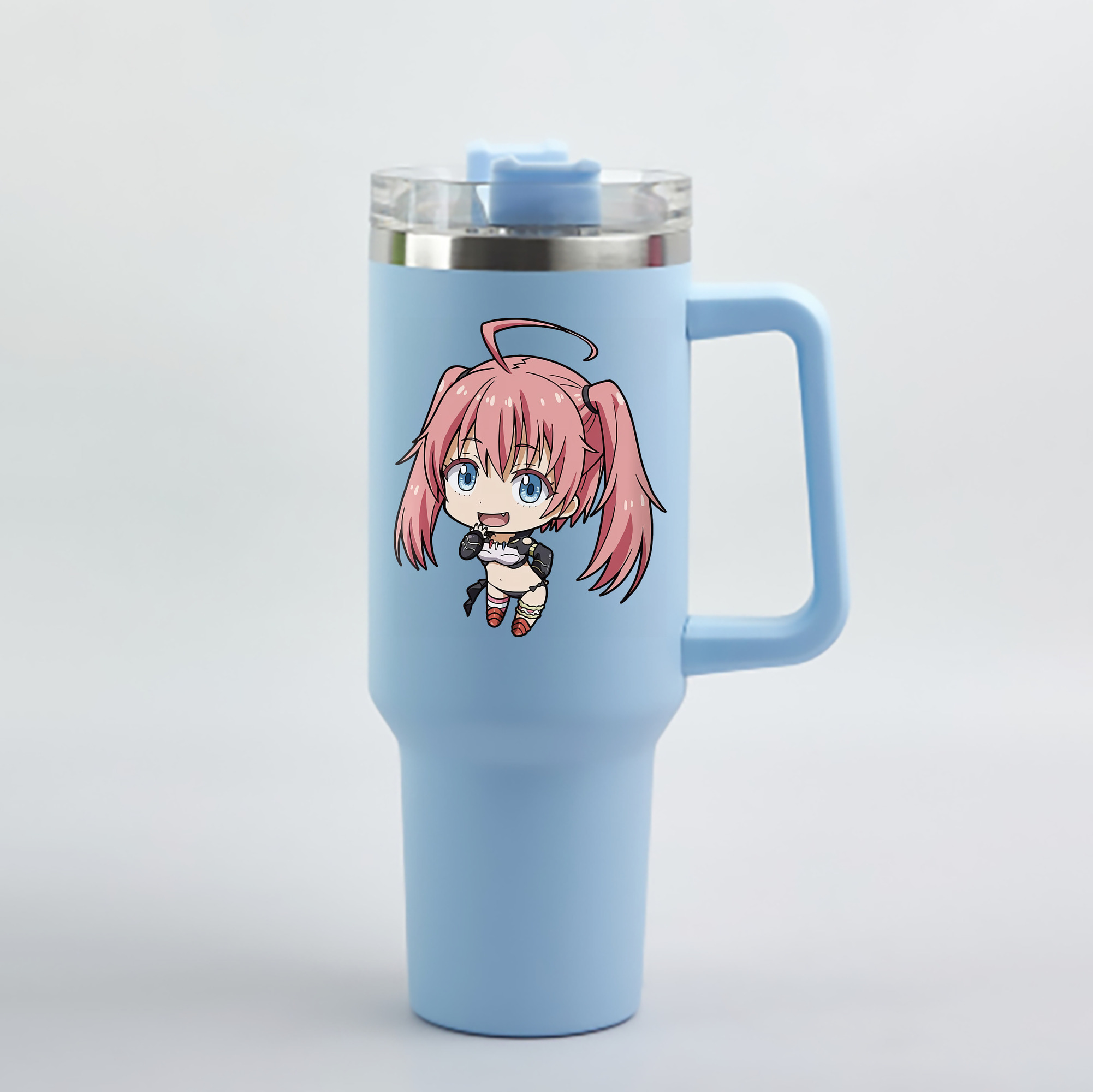 （画像用） 転スラ Regarding Reincarnated to Slime 1200mL車用タンブラー - クリスタルステッカー（プラスチックストロー付き）