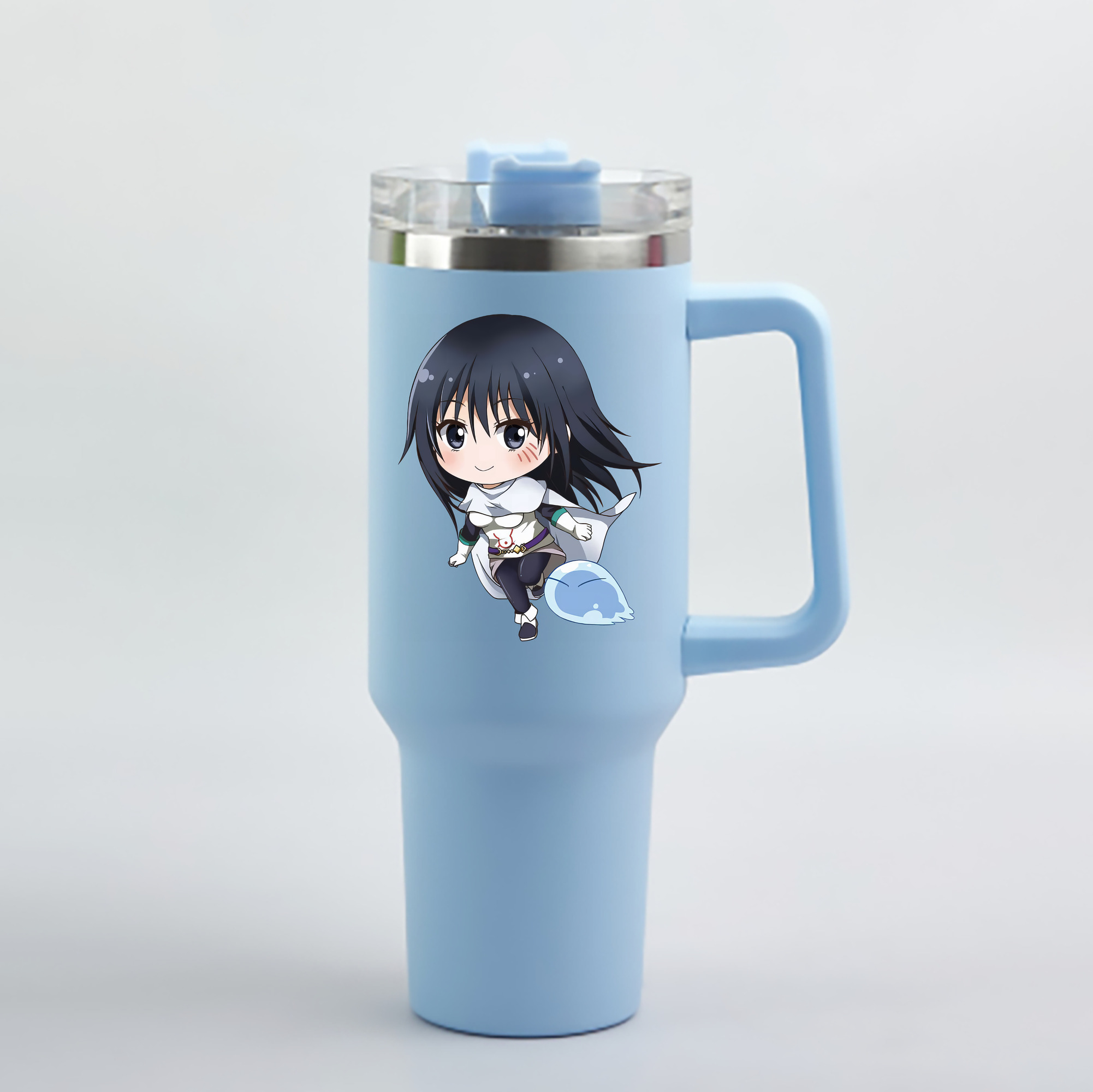 （画像用） 転スラ Regarding Reincarnated to Slime 1200mL車用タンブラー - クリスタルステッカー（プラスチックストロー付き）