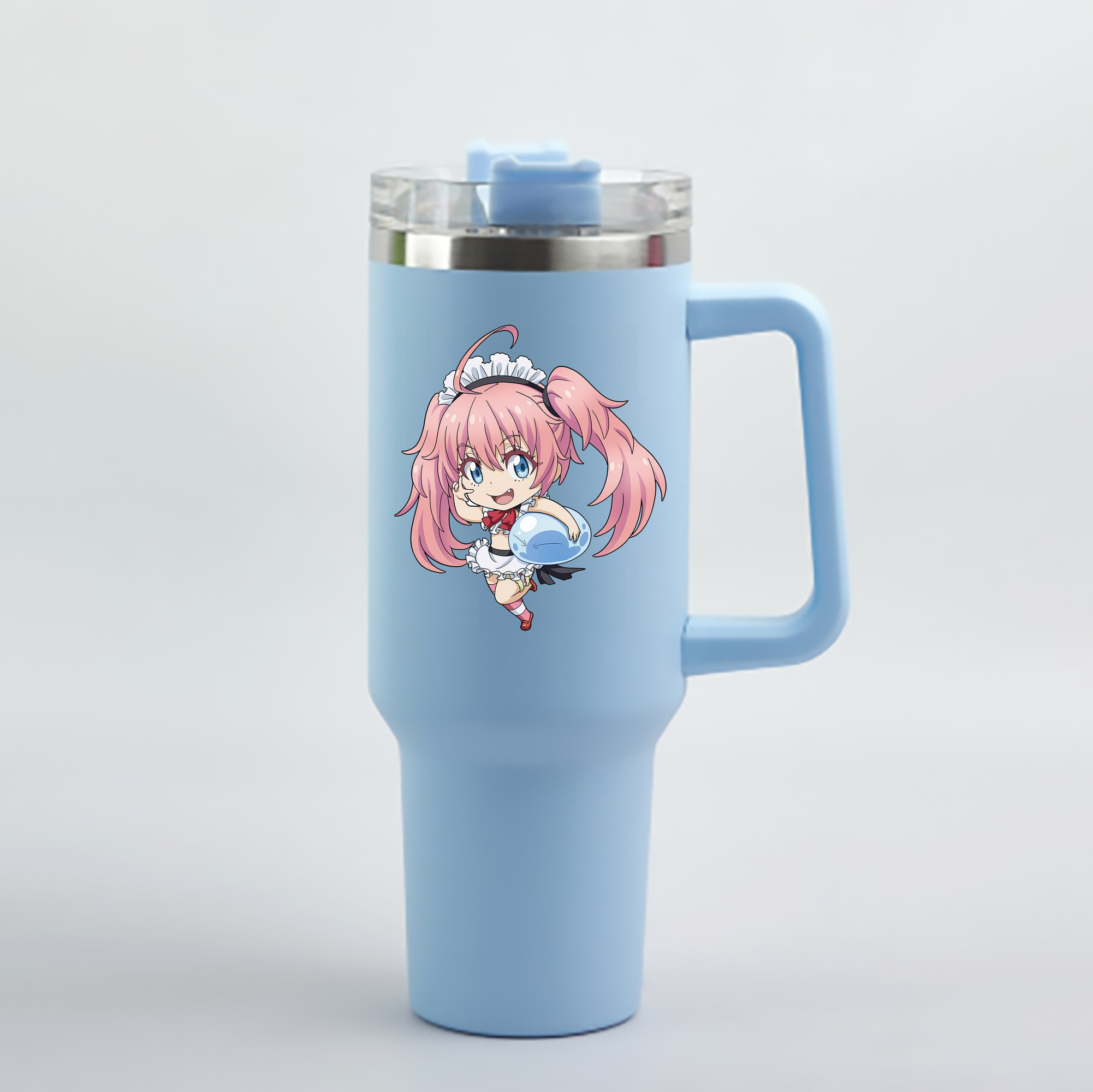 （画像用） 転スラ Regarding Reincarnated to Slime 1200mL車用タンブラー - クリスタルステッカー（プラスチックストロー付き）