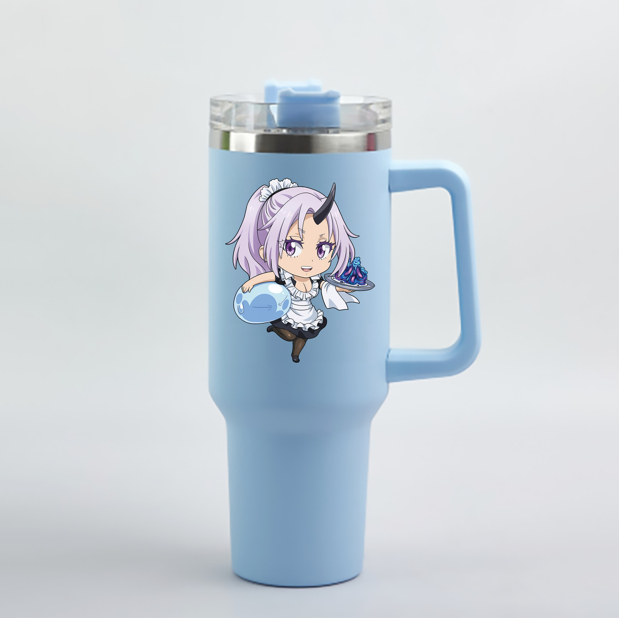 （画像用） 転スラ Regarding Reincarnated to Slime 1200mL車用タンブラー - クリスタルステッカー（プラスチックストロー付き）