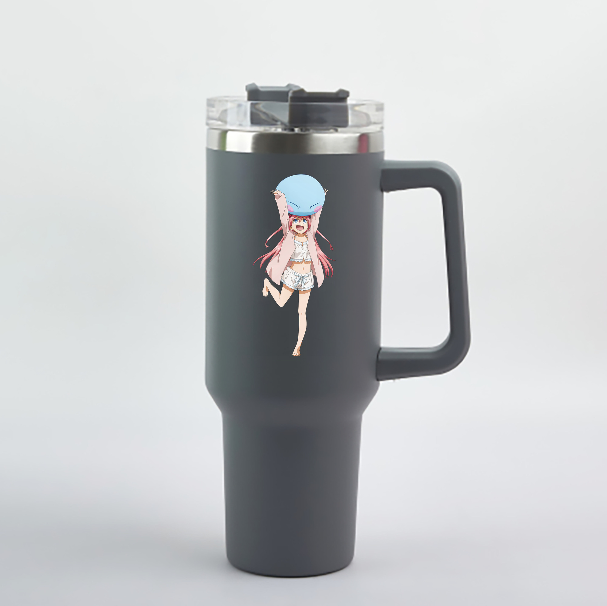 （画像用） 転スラ Regarding Reincarnated to Slime 1200mL車用タンブラー - クリスタルステッカー（プラスチックストロー付き）