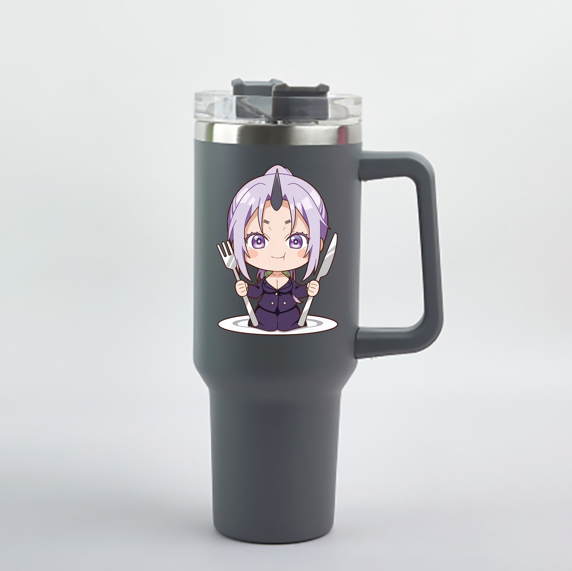 （画像用） 転スラ Regarding Reincarnated to Slime 1200mL車用タンブラー - クリスタルステッカー（プラスチックストロー付き）