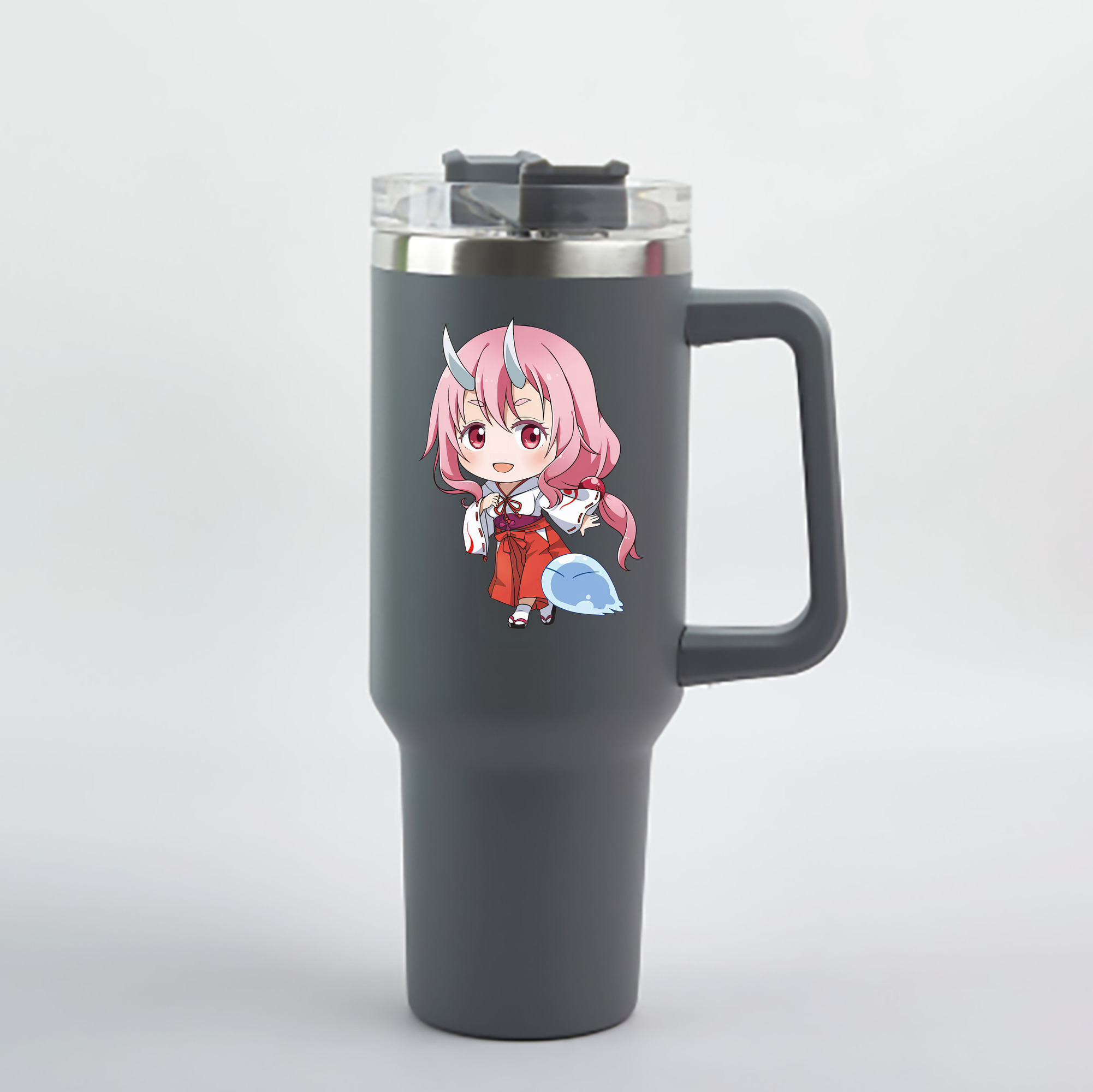 （画像用） 転スラ Regarding Reincarnated to Slime 1200mL車用タンブラー - クリスタルステッカー（プラスチックストロー付き）