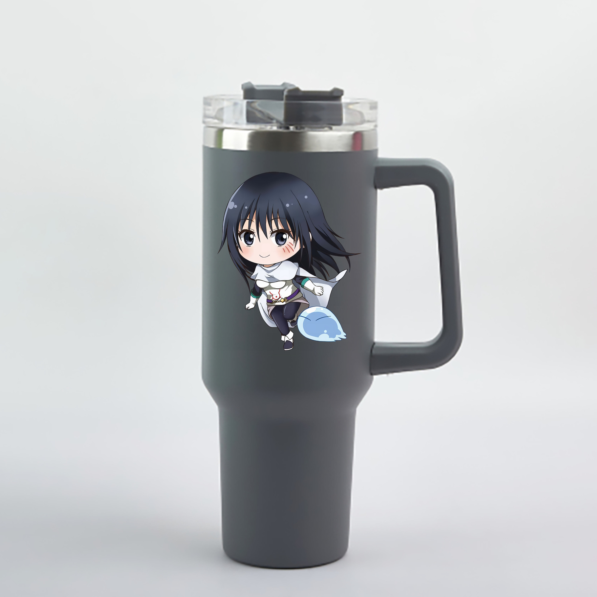 （画像用） 転スラ Regarding Reincarnated to Slime 1200mL車用タンブラー - クリスタルステッカー（プラスチックストロー付き）