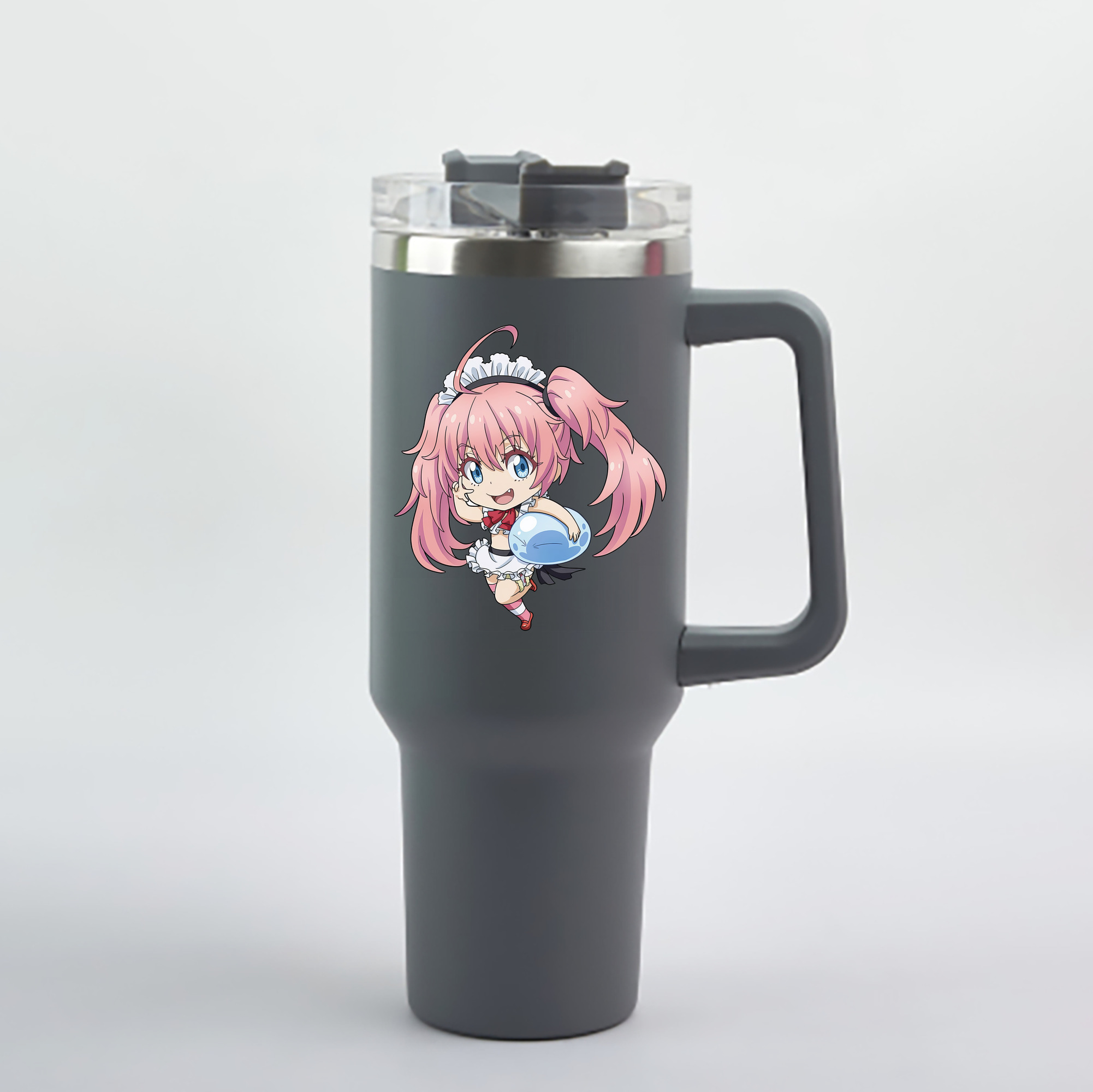（画像用） 転スラ Regarding Reincarnated to Slime 1200mL車用タンブラー - クリスタルステッカー（プラスチックストロー付き）