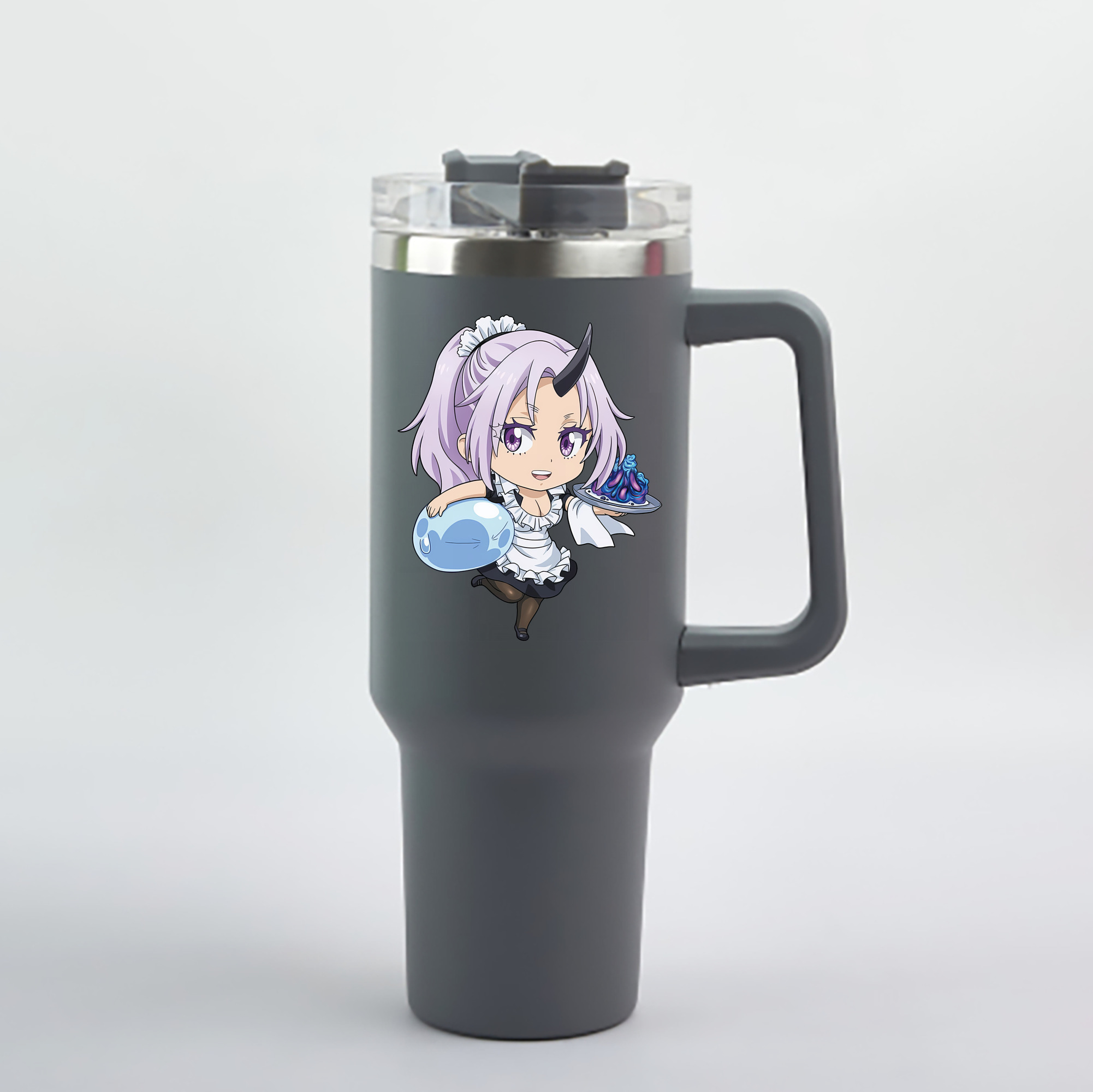 （画像用） 転スラ Regarding Reincarnated to Slime 1200mL車用タンブラー - クリスタルステッカー（プラスチックストロー付き）
