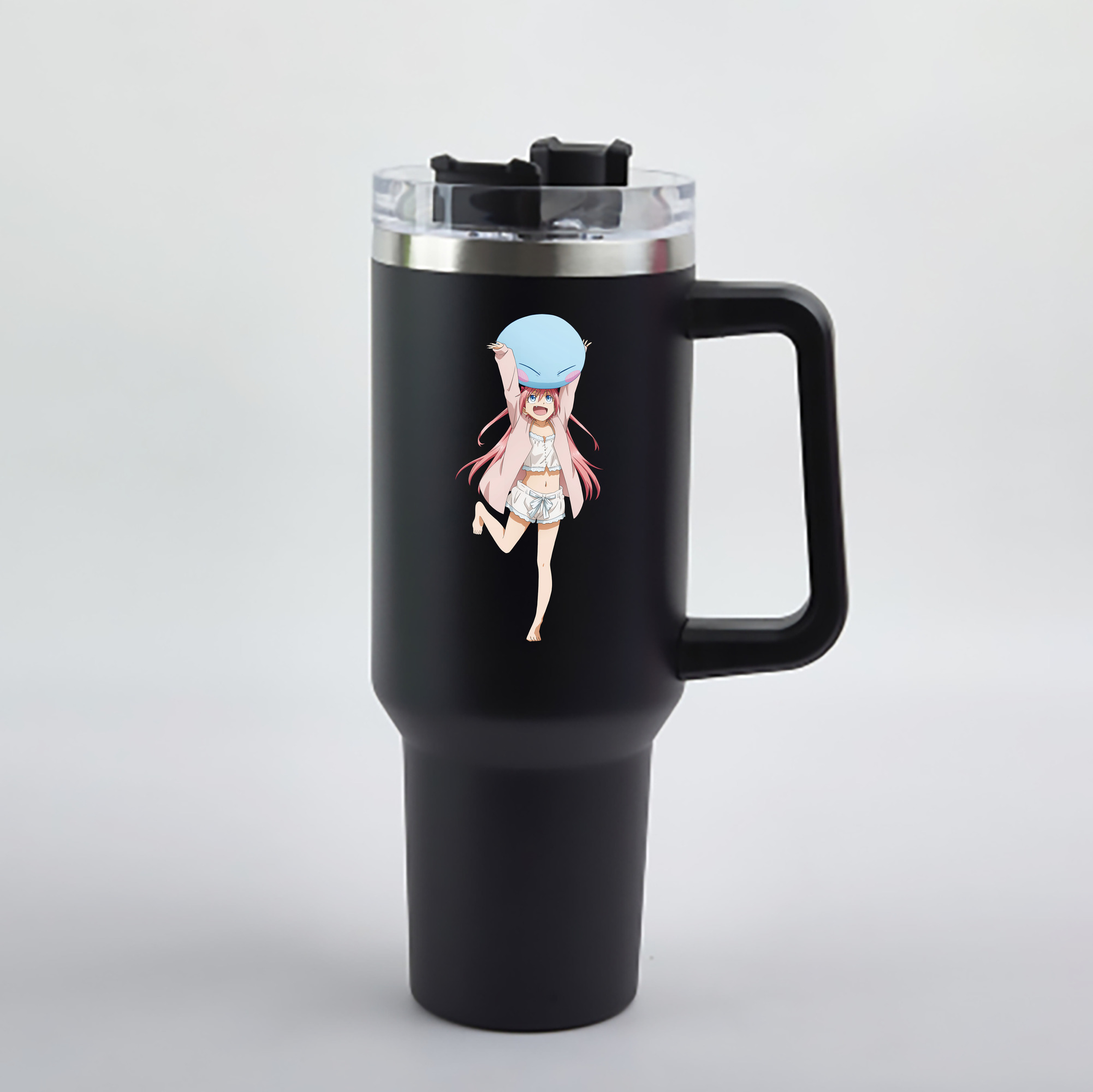（画像用） 転スラ Regarding Reincarnated to Slime 1200mL車用タンブラー - クリスタルステッカー（プラスチックストロー付き）