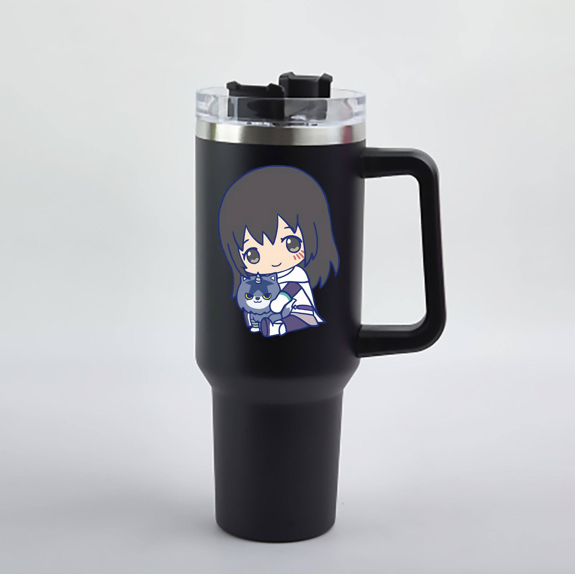 （画像用） 転スラ Regarding Reincarnated to Slime 1200mL車用タンブラー - クリスタルステッカー（プラスチックストロー付き）