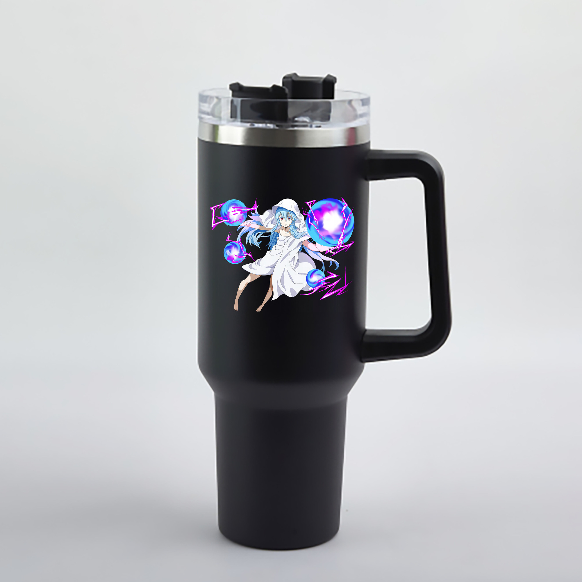 （画像用） 転スラ Regarding Reincarnated to Slime 1200mL車用タンブラー - クリスタルステッカー（プラスチックストロー付き）