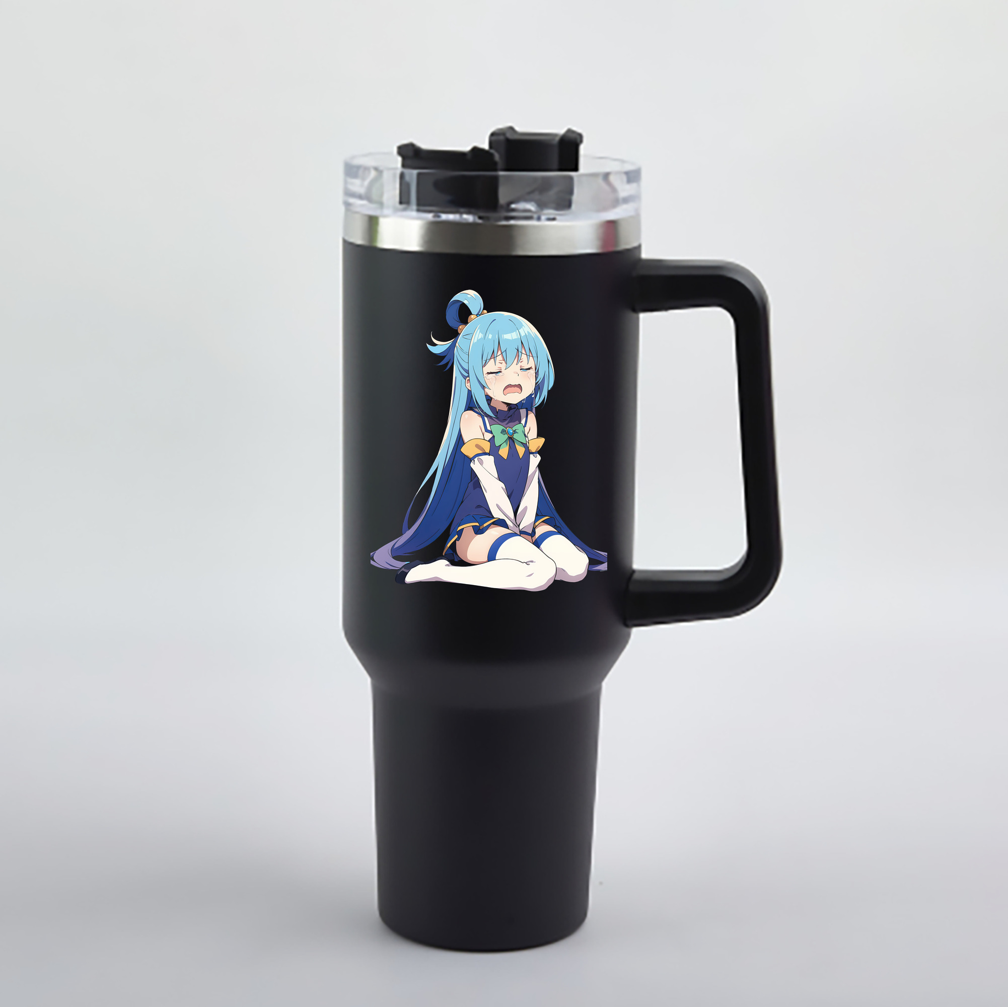 （画像用） 転スラ Regarding Reincarnated to Slime 1200mL車用タンブラー - クリスタルステッカー（プラスチックストロー付き）