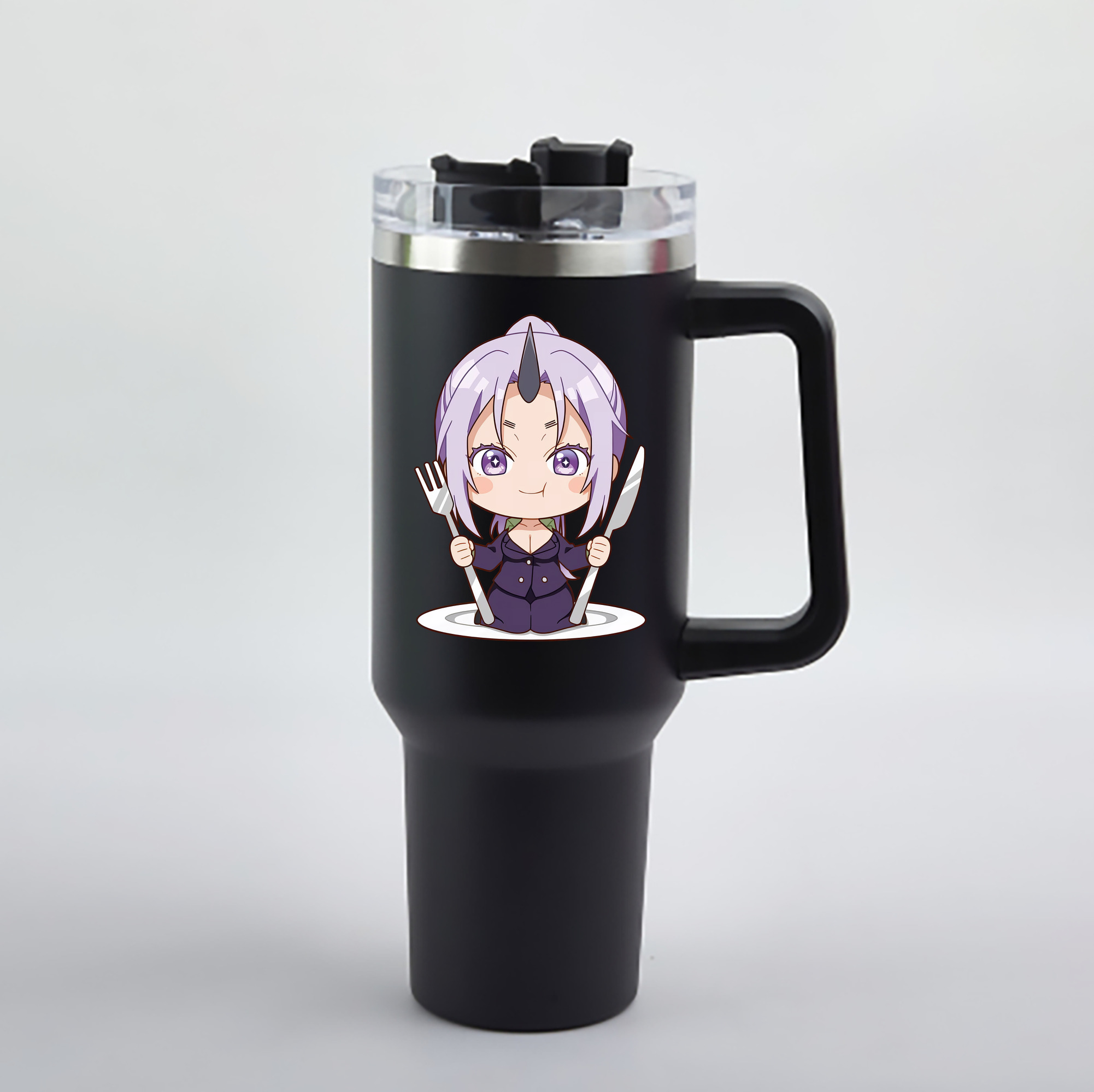 （画像用） 転スラ Regarding Reincarnated to Slime 1200mL車用タンブラー - クリスタルステッカー（プラスチックストロー付き）