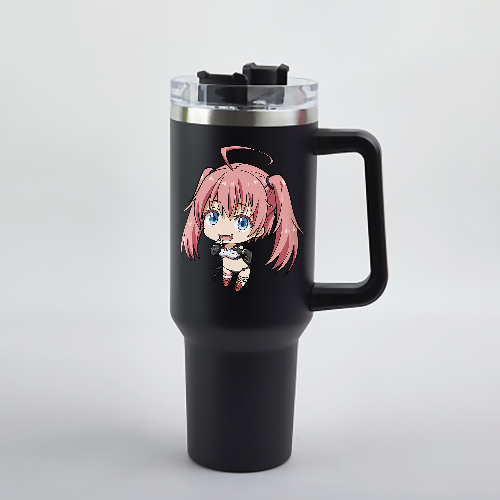（画像用） 転スラ Regarding Reincarnated to Slime 1200mL車用タンブラー - クリスタルステッカー（プラスチックストロー付き）