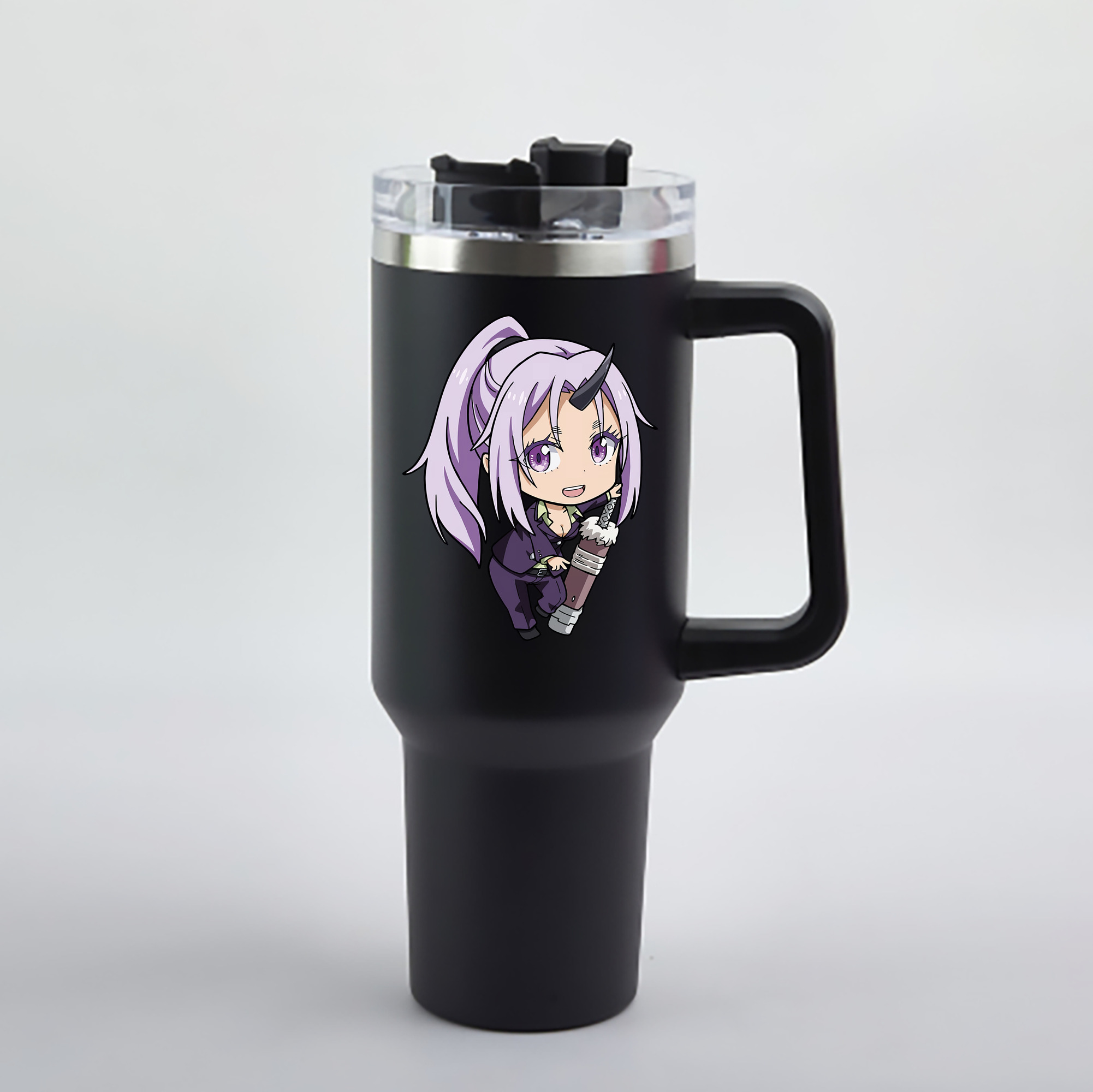 （画像用） 転スラ Regarding Reincarnated to Slime 1200mL車用タンブラー - クリスタルステッカー（プラスチックストロー付き）