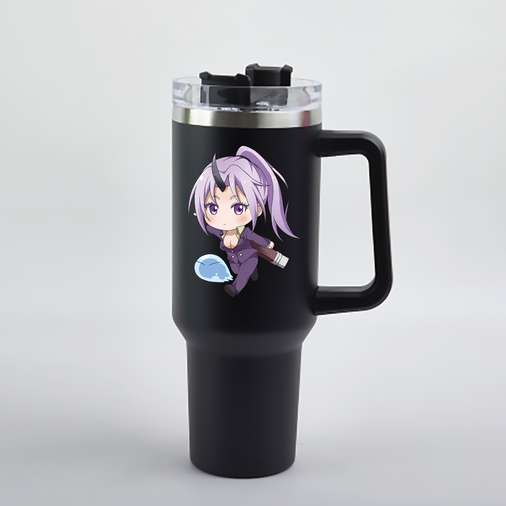 （画像用） 転スラ Regarding Reincarnated to Slime 1200mL車用タンブラー - クリスタルステッカー（プラスチックストロー付き）