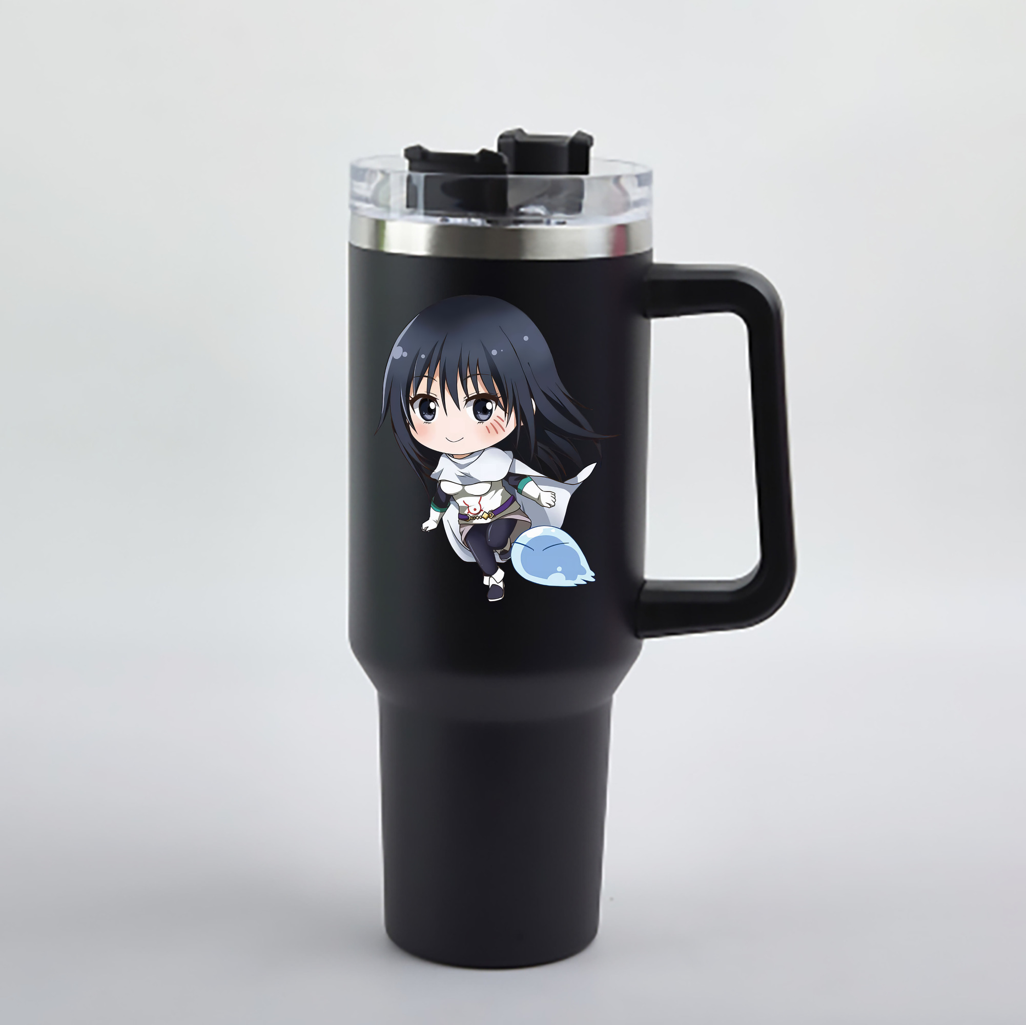 （画像用） 転スラ Regarding Reincarnated to Slime 1200mL車用タンブラー - クリスタルステッカー（プラスチックストロー付き）
