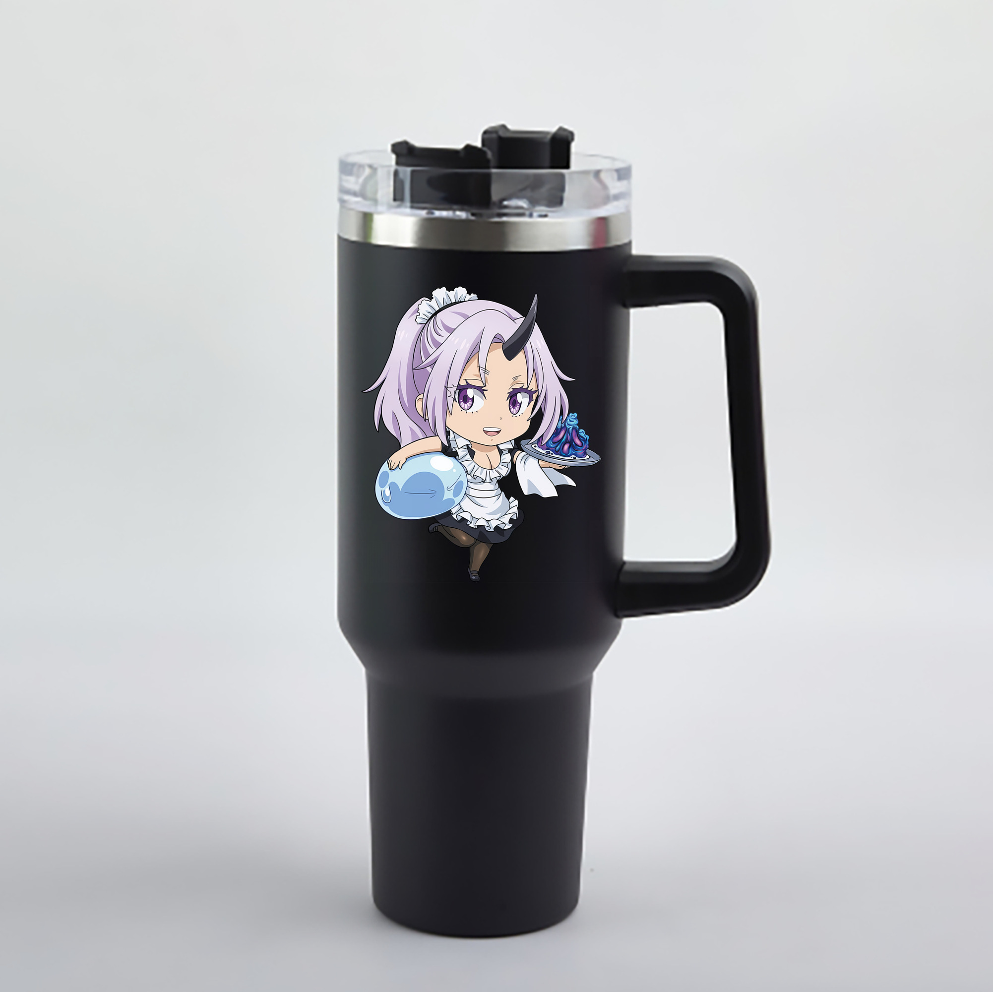 （画像用） 転スラ Regarding Reincarnated to Slime 1200mL車用タンブラー - クリスタルステッカー（プラスチックストロー付き）
