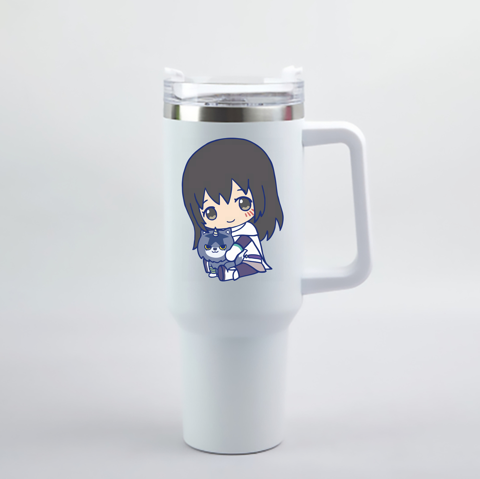 （画像用） 転スラ Regarding Reincarnated to Slime 1200mL車用タンブラー - クリスタルステッカー（プラスチックストロー付き）