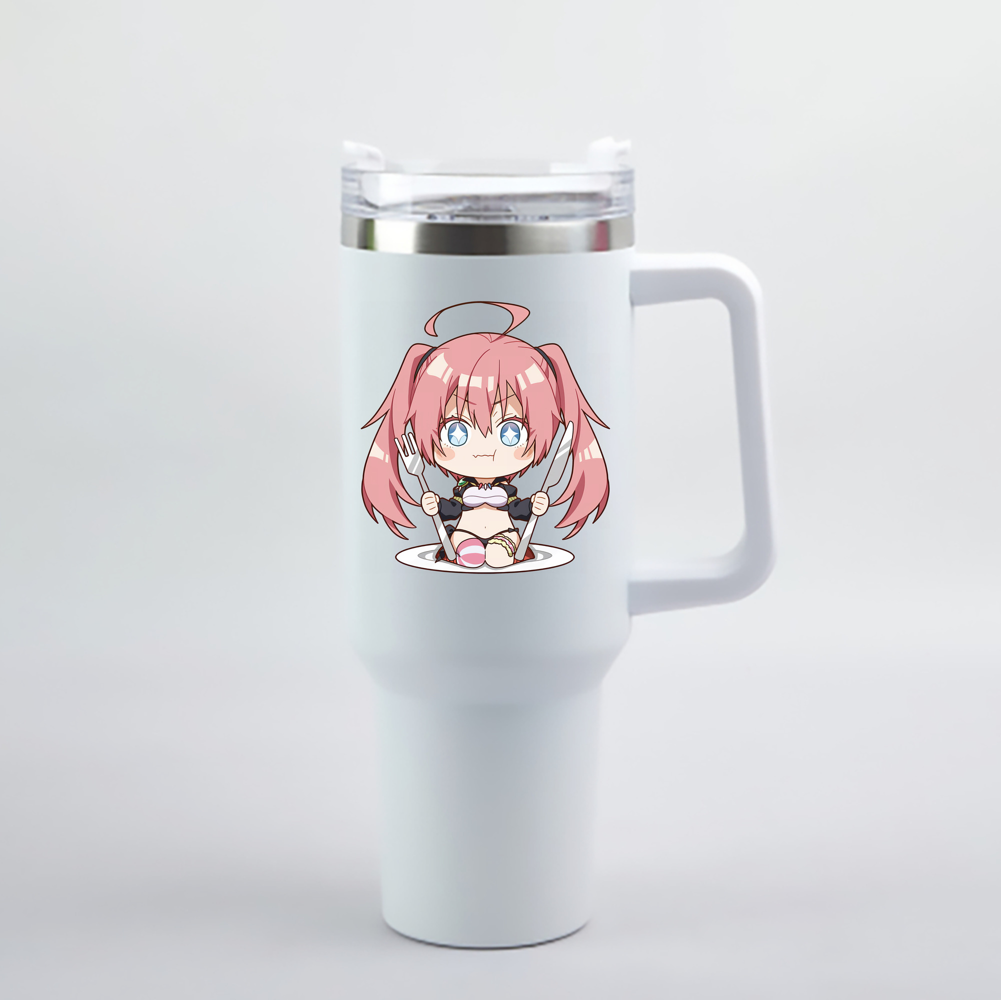 （画像用） 転スラ Regarding Reincarnated to Slime 1200mL車用タンブラー - クリスタルステッカー（プラスチックストロー付き）
