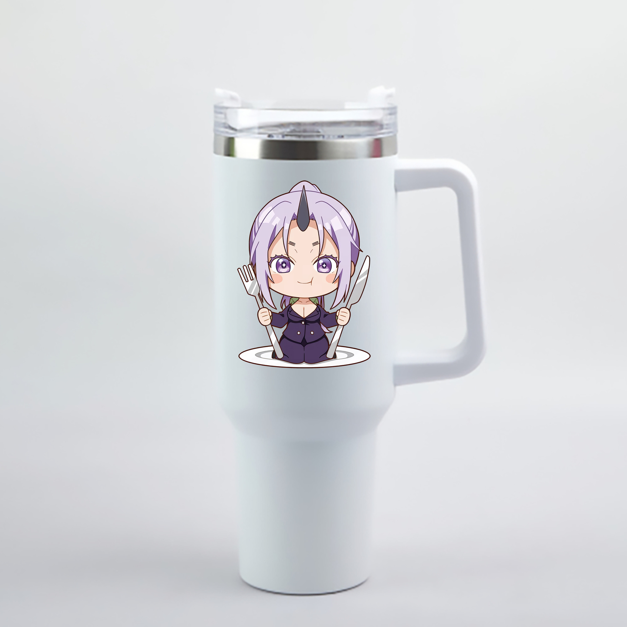 （画像用） 転スラ Regarding Reincarnated to Slime 1200mL車用タンブラー - クリスタルステッカー（プラスチックストロー付き）