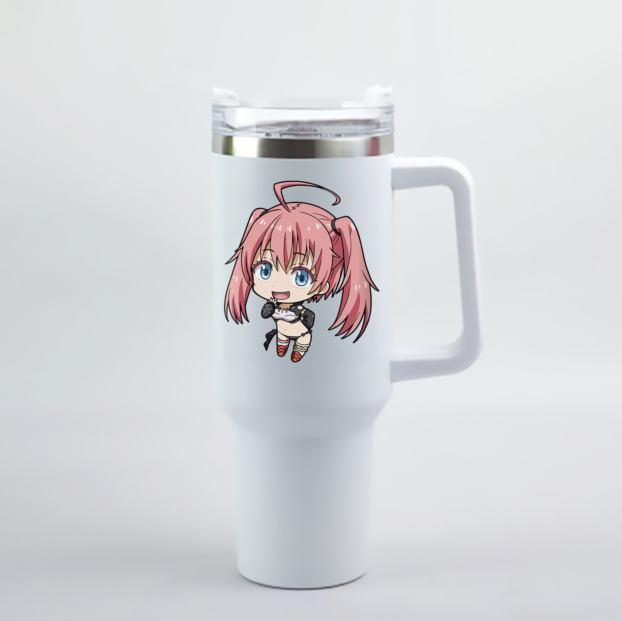 （画像用） 転スラ Regarding Reincarnated to Slime 1200mL車用タンブラー - クリスタルステッカー（プラスチックストロー付き）
